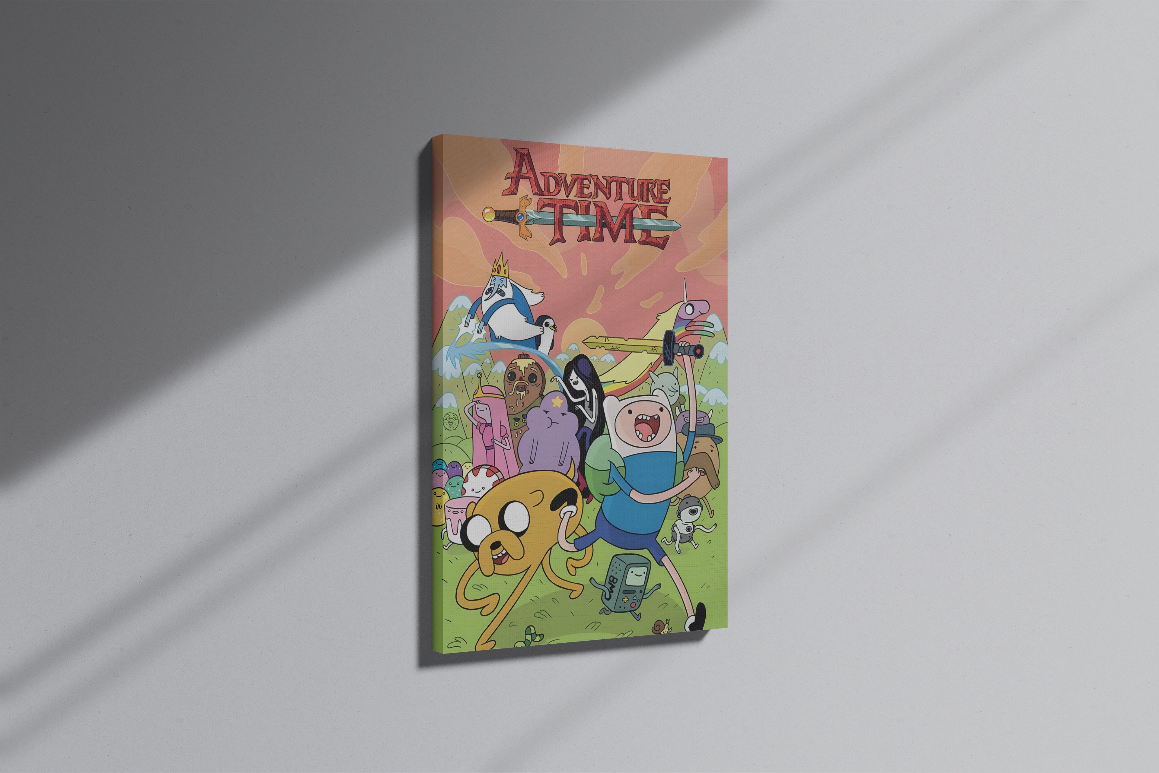 GeekCultcha Adventure Time Finn and Jake Premium Canvas Print