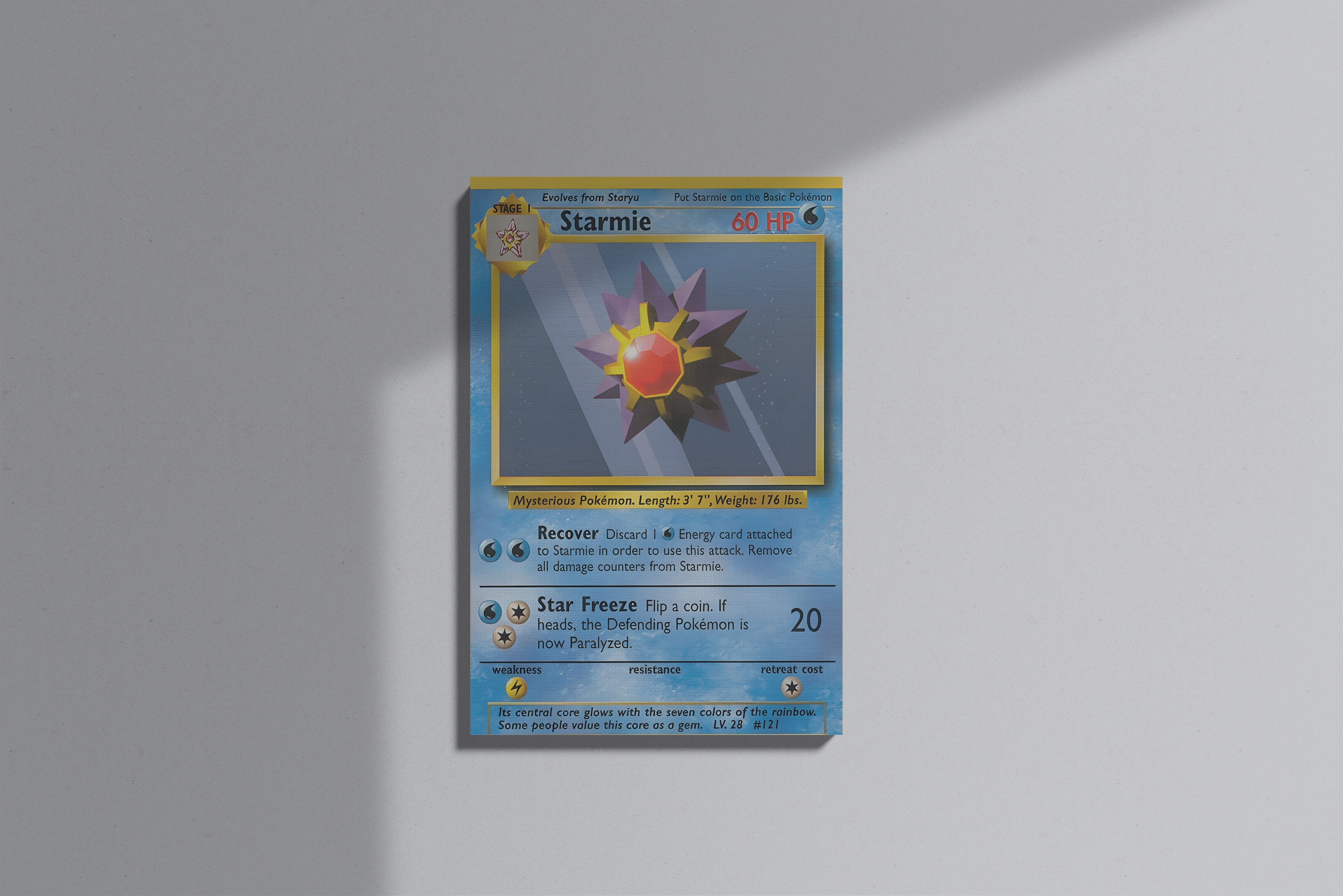 GeekCultcha Pokémon Starmie Premium Canvas Print