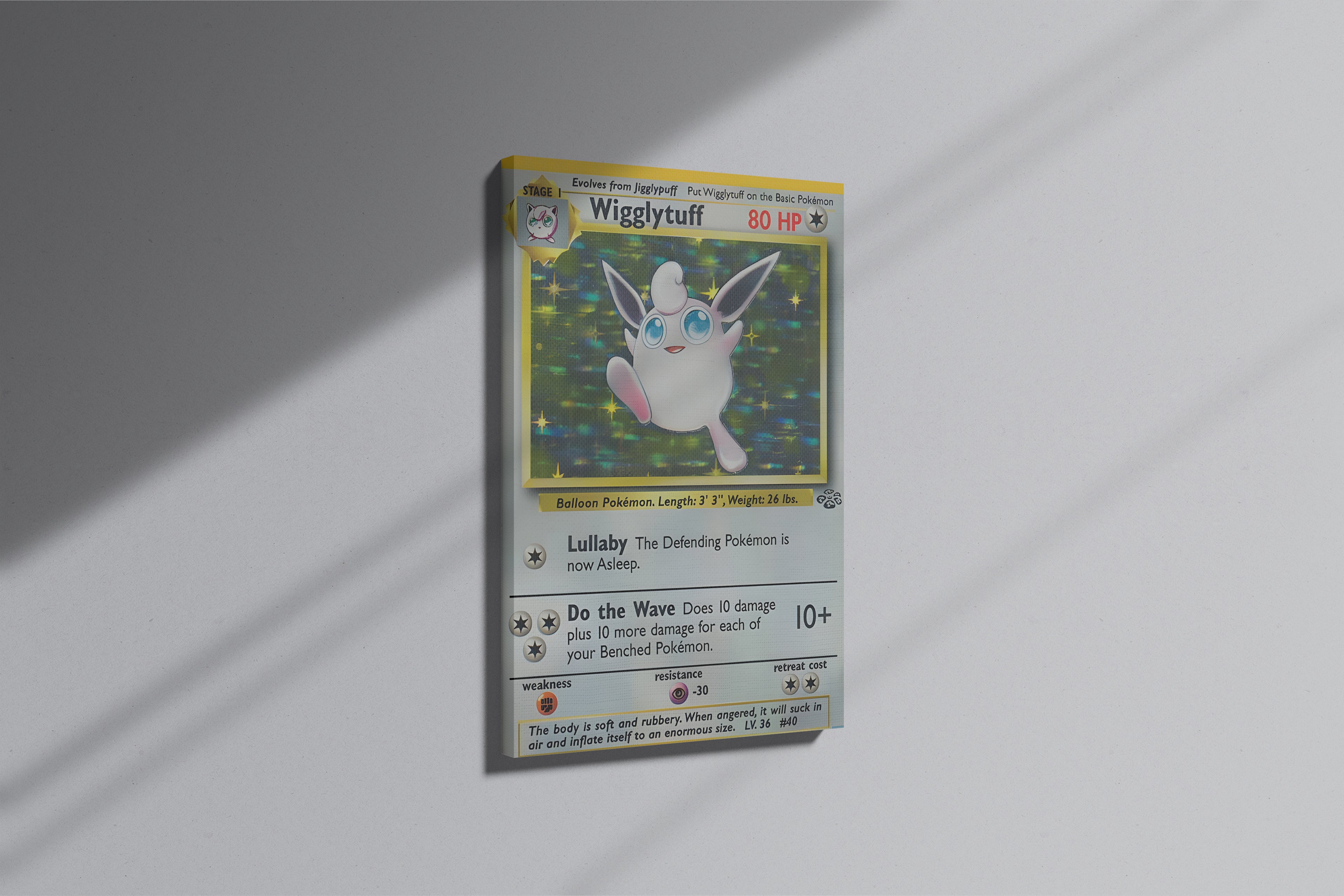 GeekCultcha Pokémon Wigglytuff Premium Canvas Print