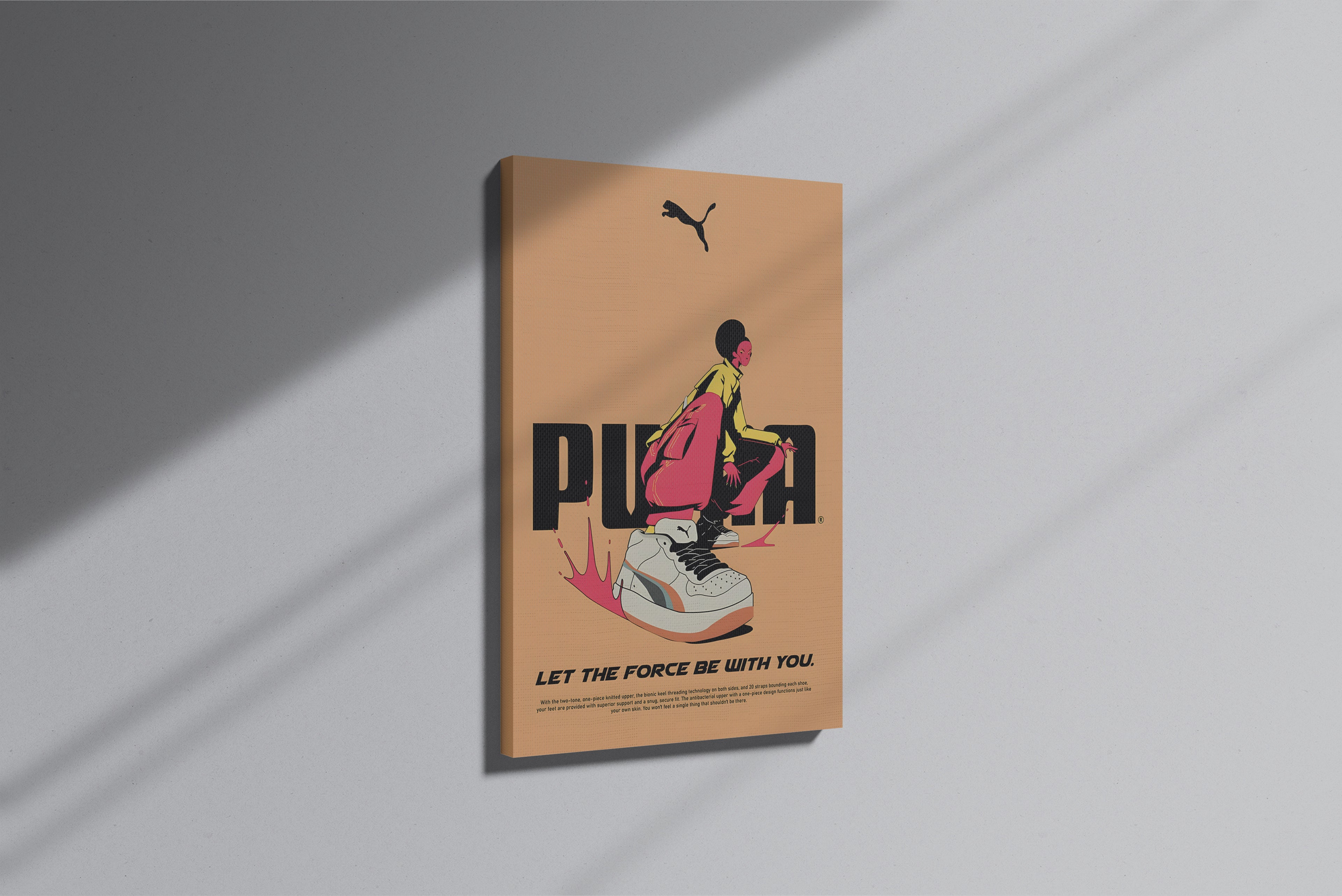 GeekCultcha Puma Style Premium Canvas Print