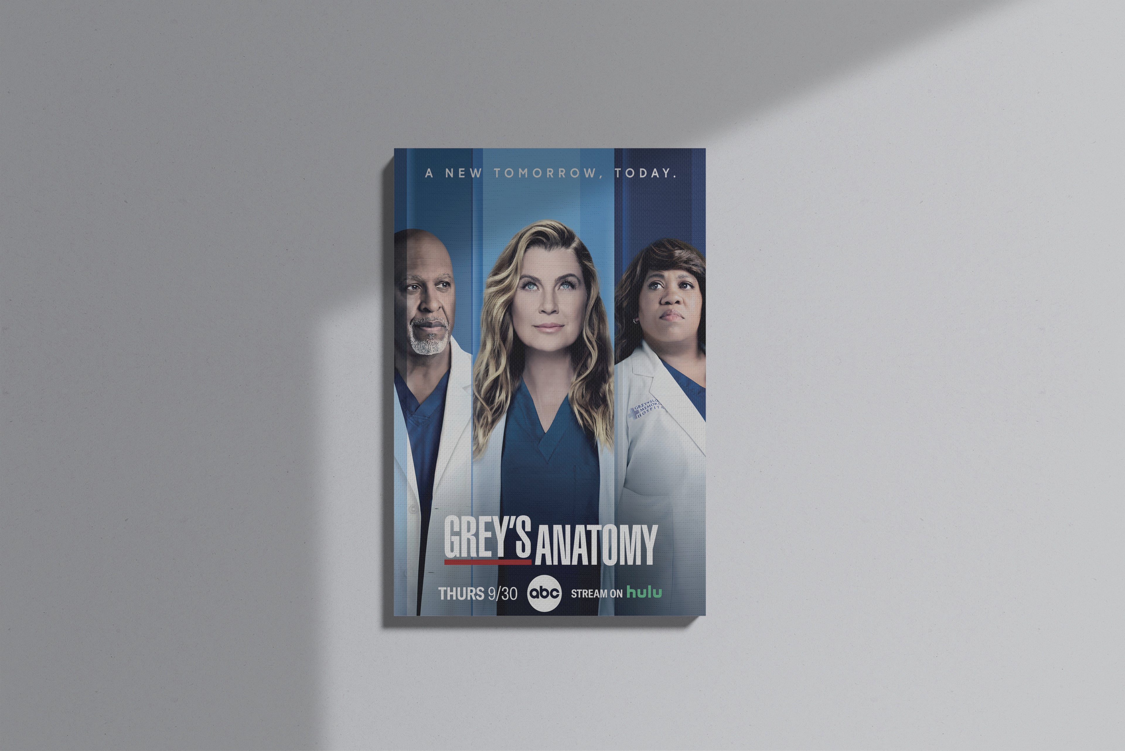 GeekCultcha Grey's Anatomy Character Themed Premium Canvas Painting