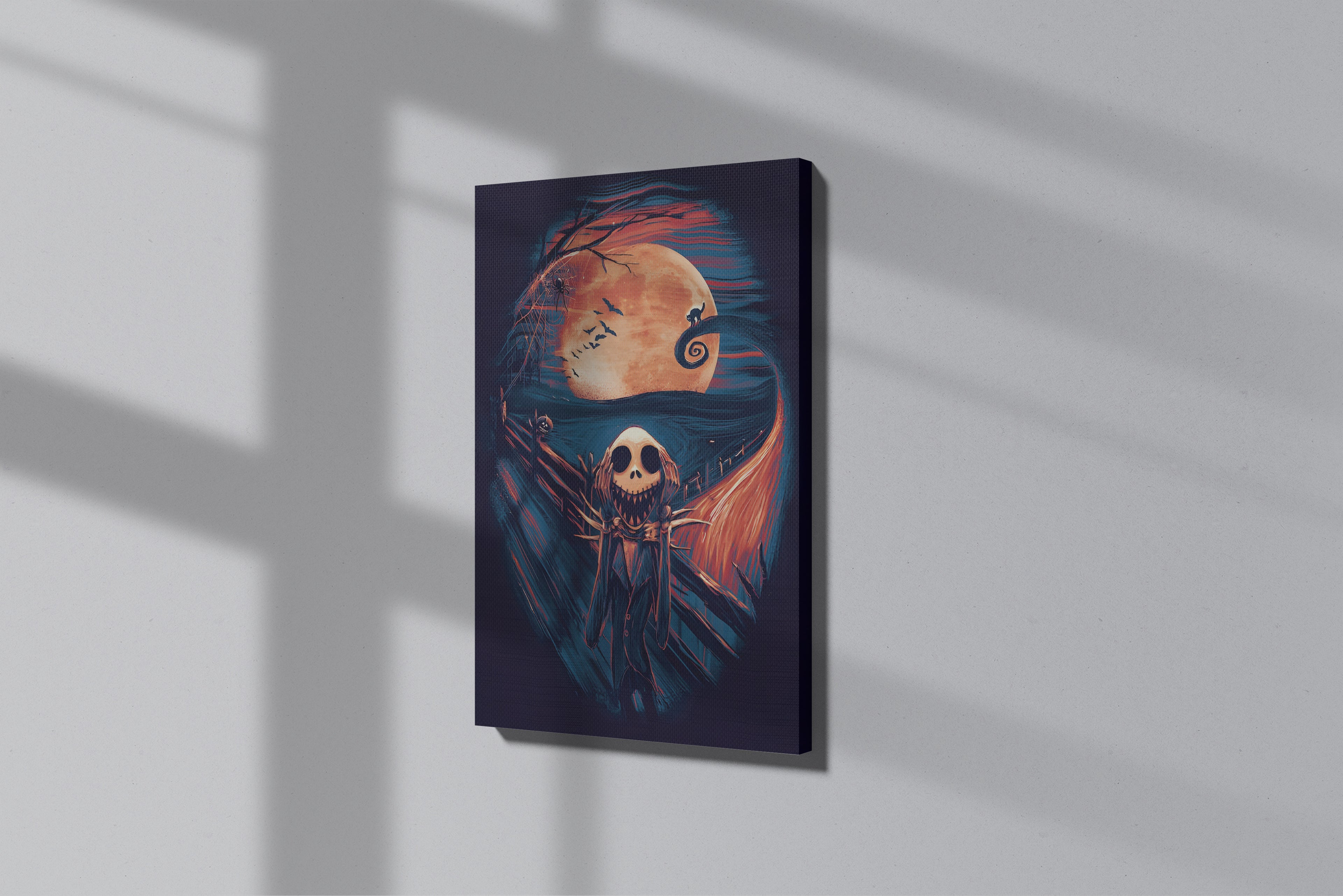 GeekCultcha Nightmare Before Christmas Jack Skellington Premium Canvas Print