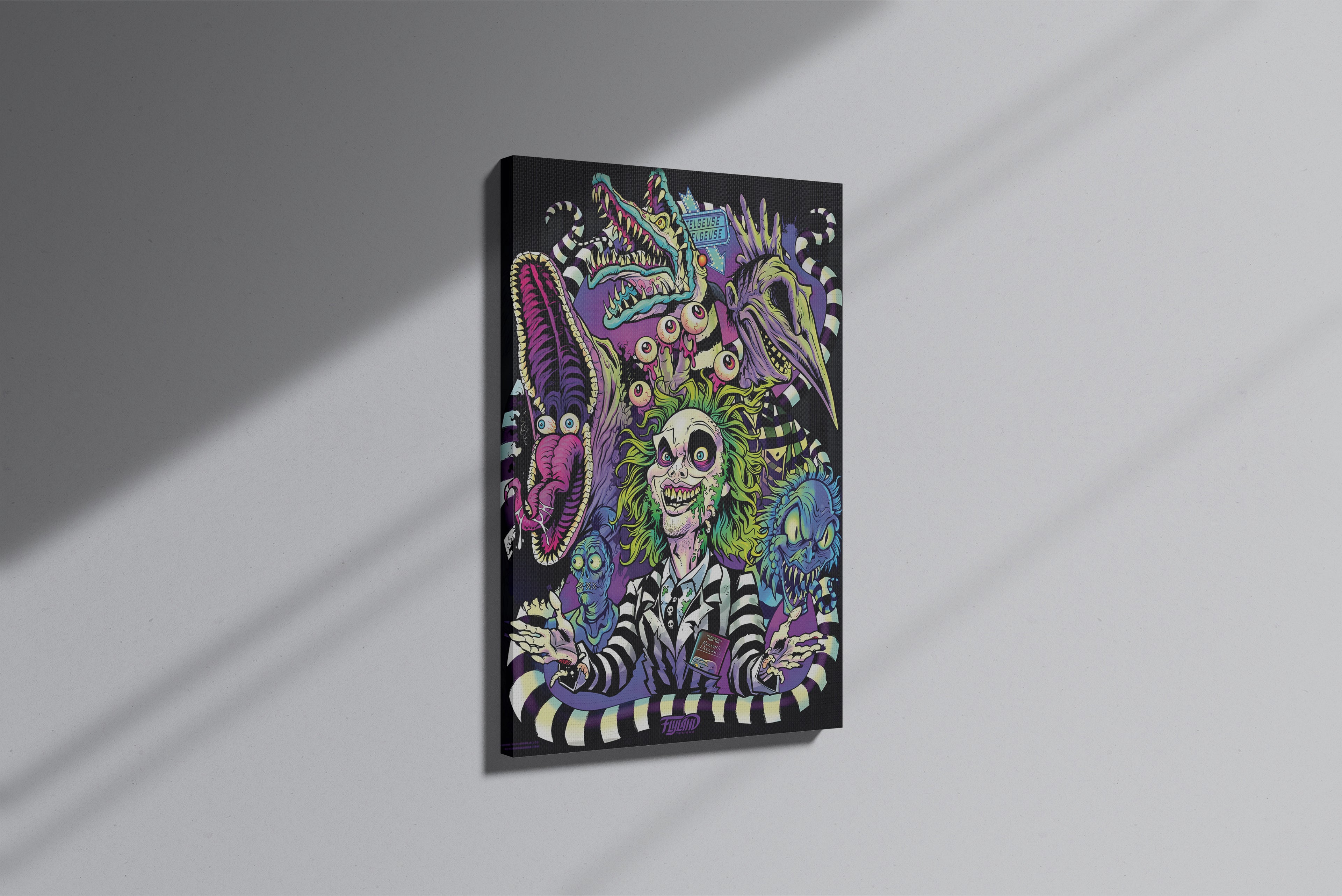 GeekCultcha Beetlejuice Monster Themed Premium Canvas Painting