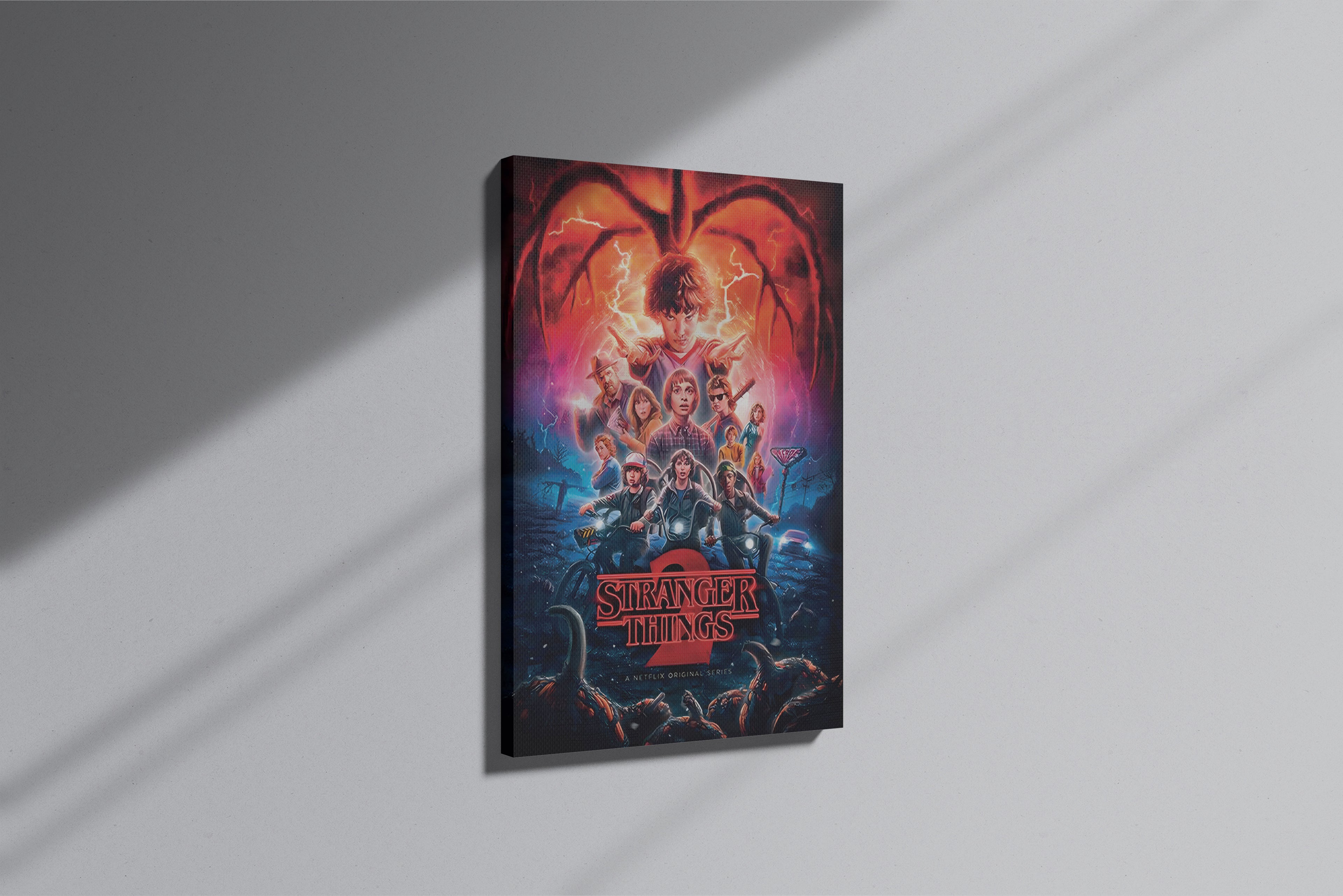 GeekCultcha Stranger Things 2 Premium Canvas Print
