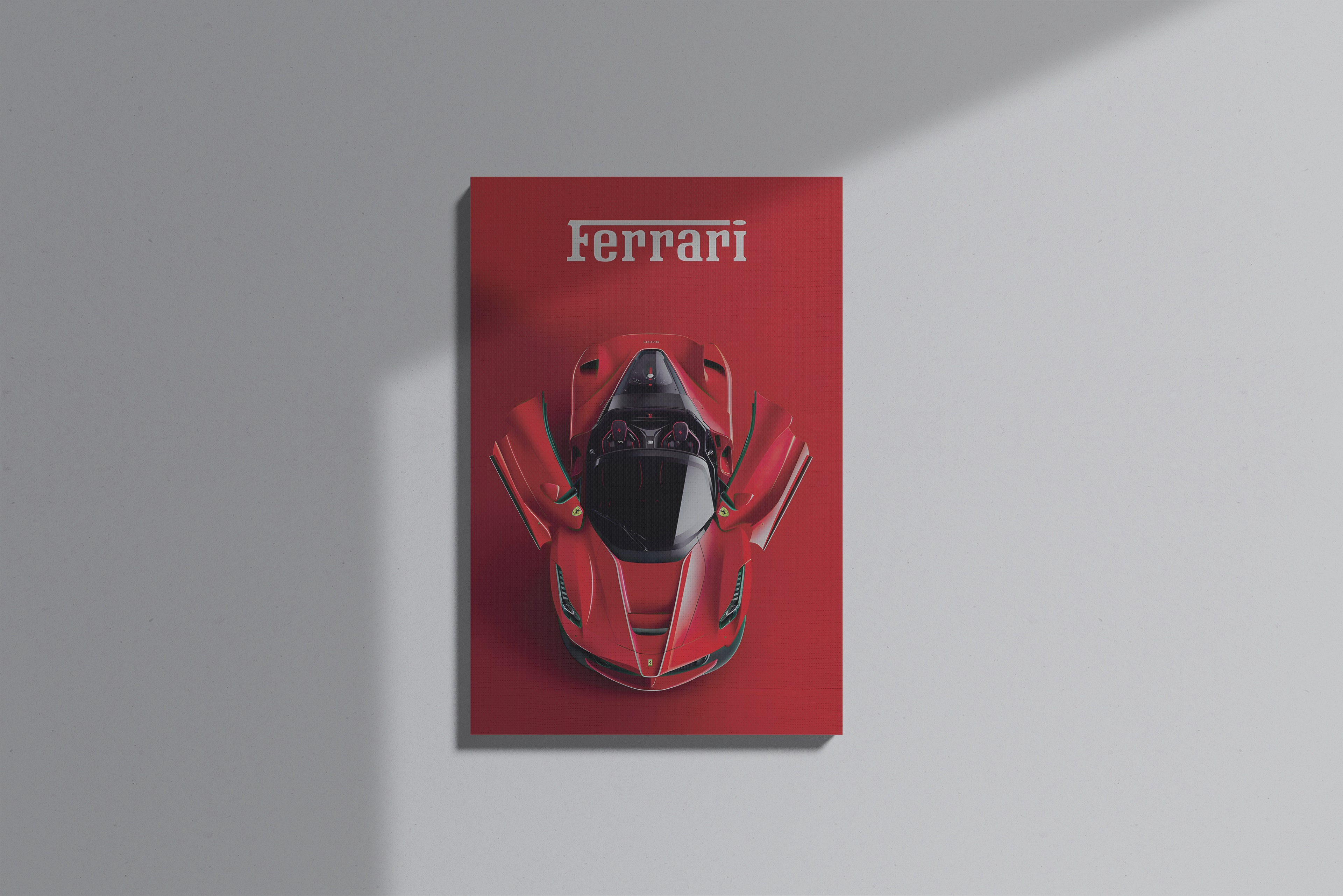 GeekCultcha Ferrari Sports Car Premium Canvas Print
