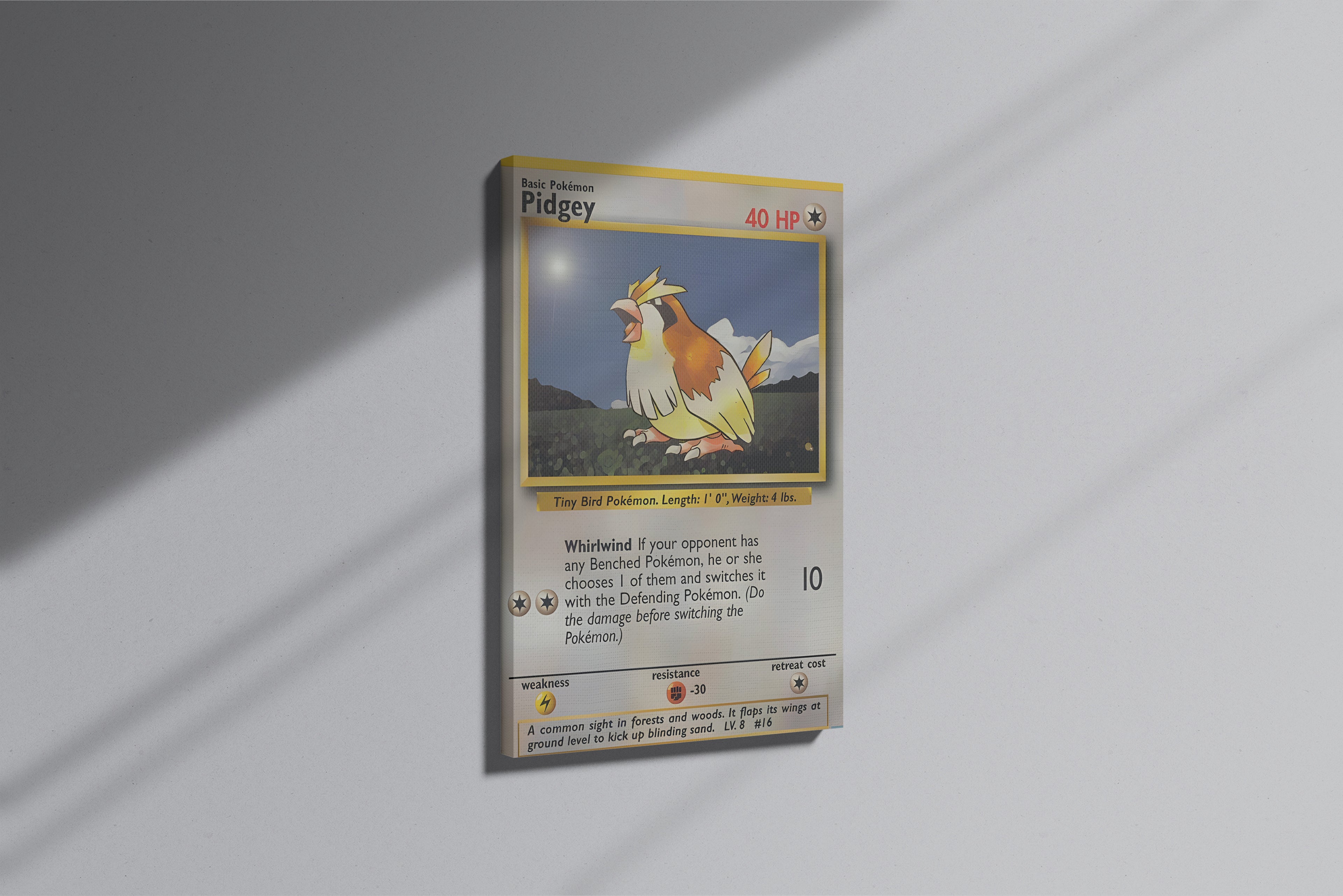 GeekCultcha Pokémon Pidgey Premium Canvas Print