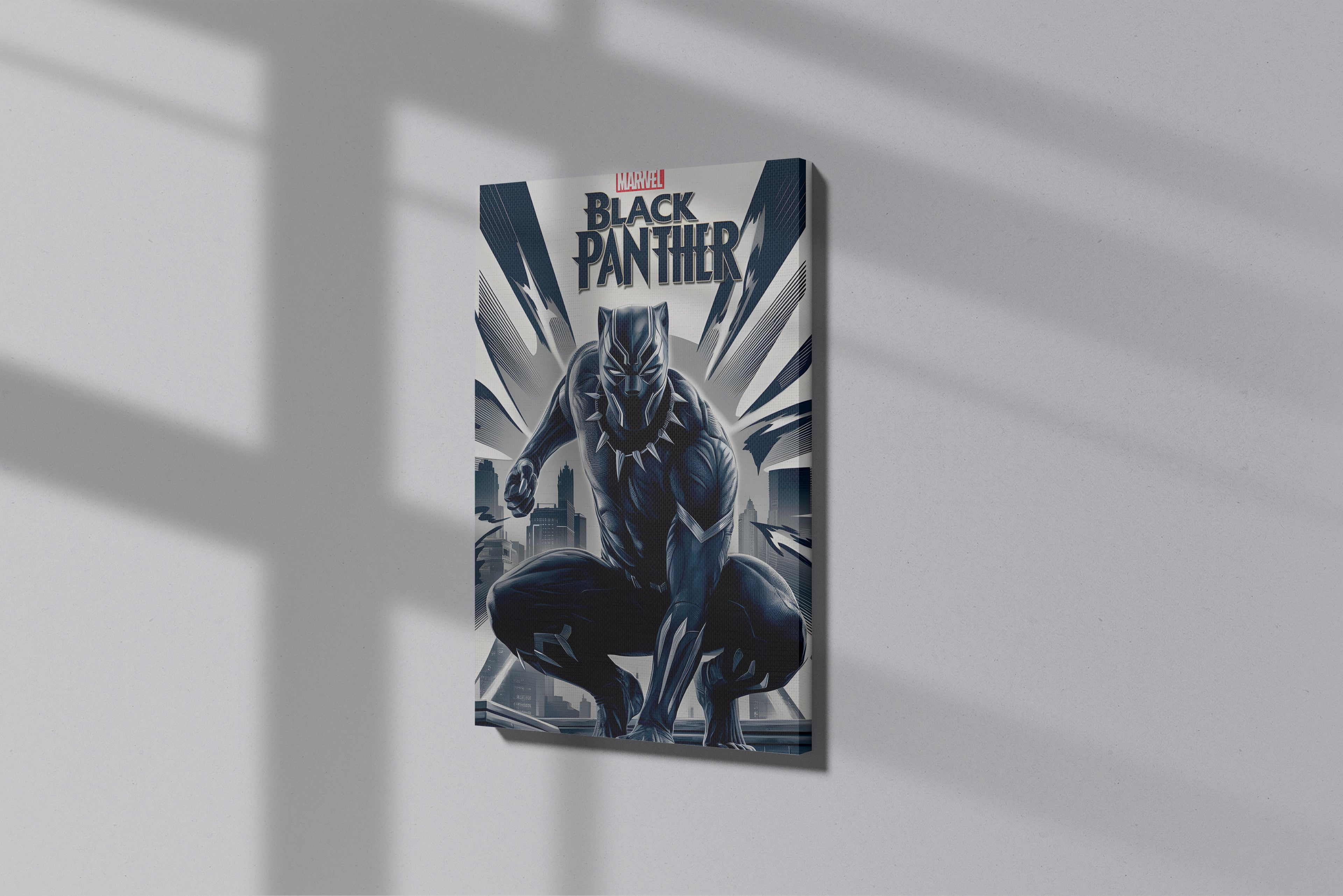 GeekCultcha Marvel Black Panther Premium Canvas Print