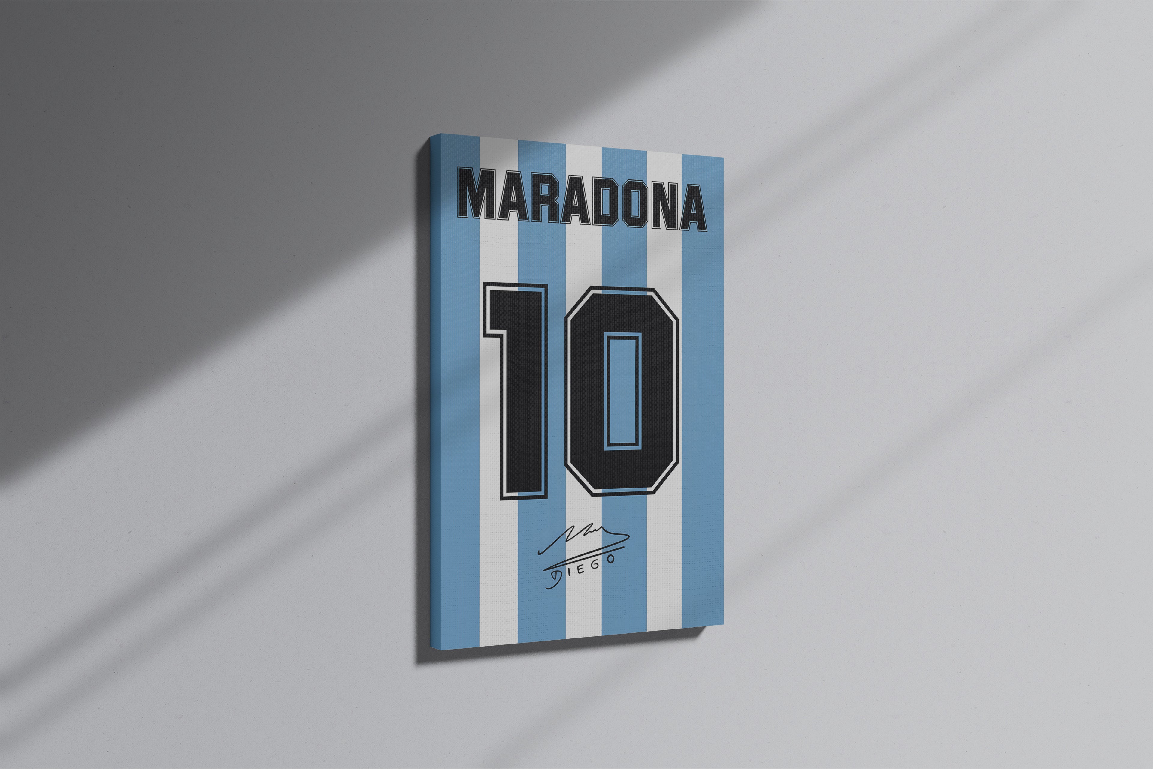 GeekCultcha Maradona Legend Number 10 Premium Canvas Painting