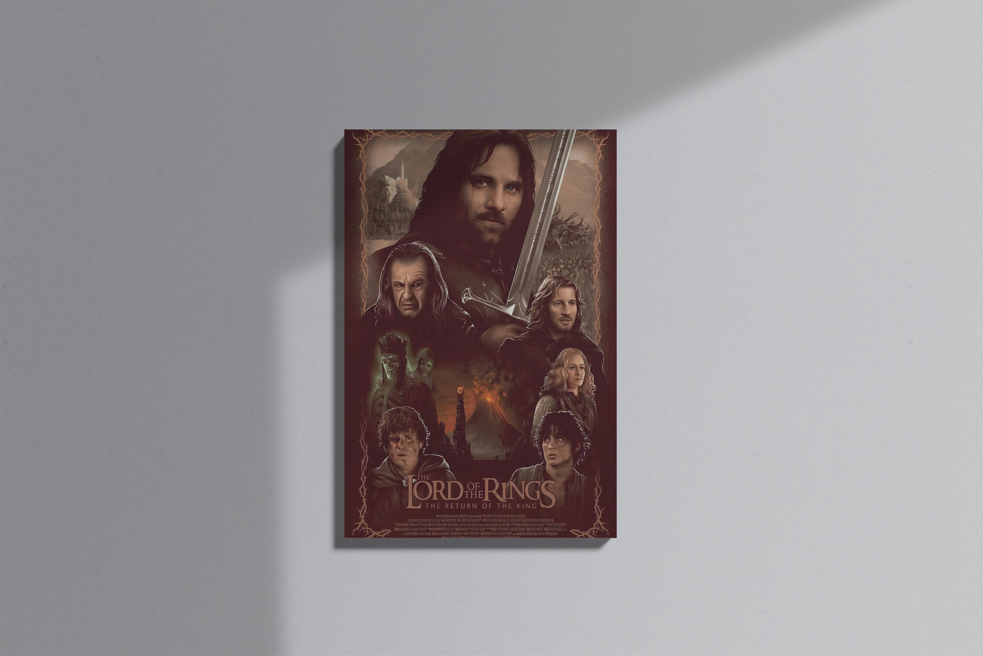 GeekCultcha The Lord of the Rings Return of the King Premium Canvas Print