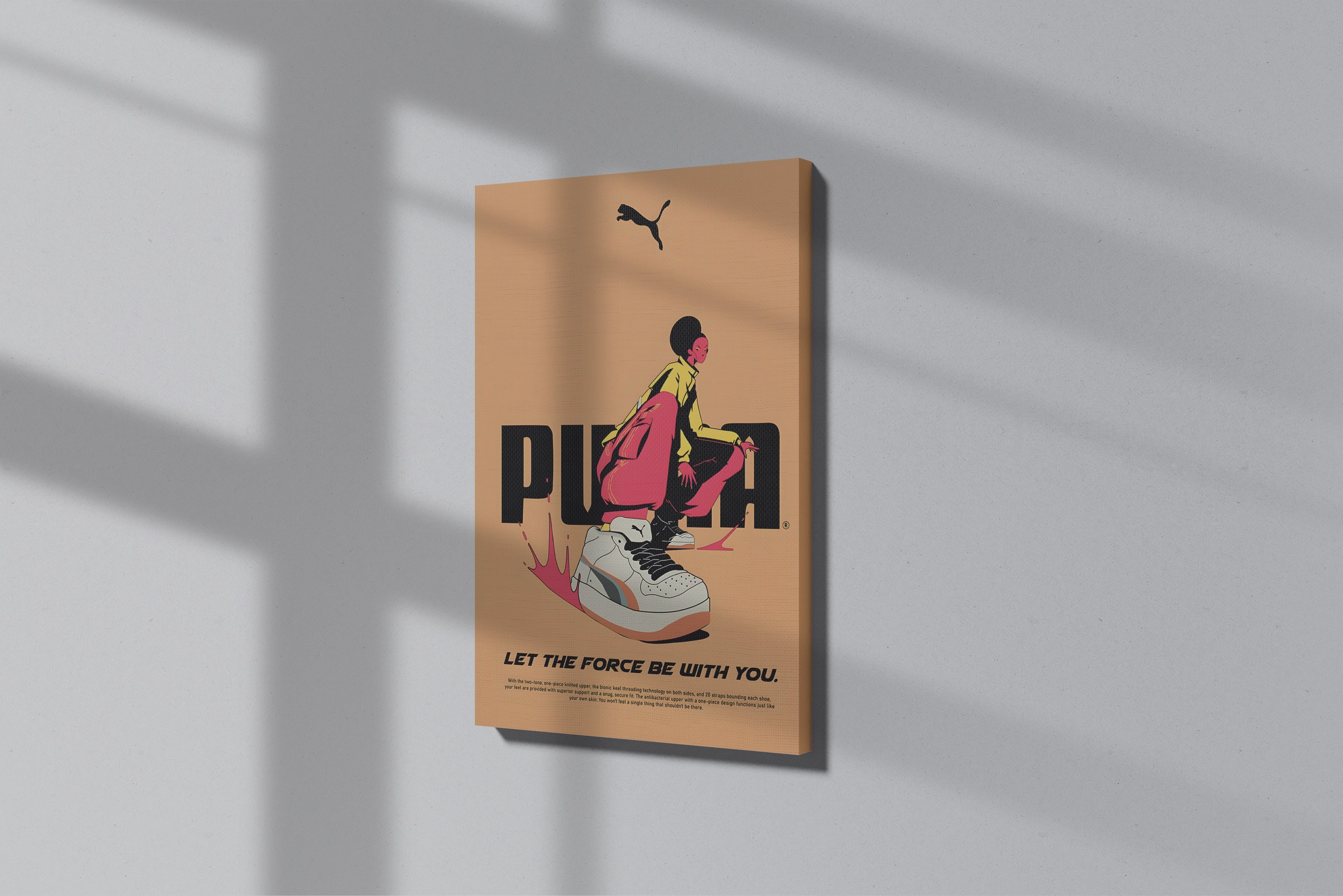 GeekCultcha Puma Style Premium Canvas Print