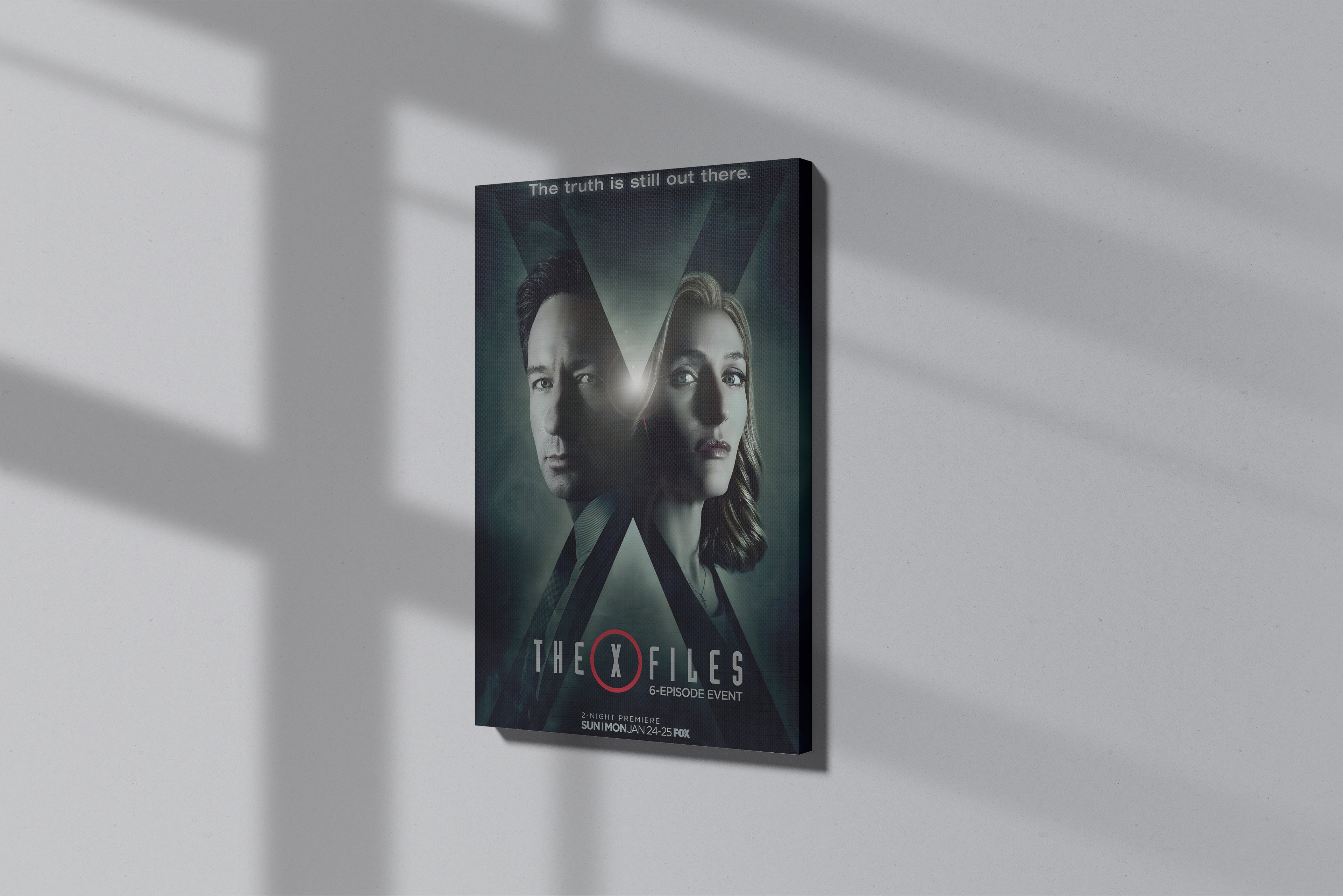 GeekCultcha The X-Files Series Premium Canvas Print