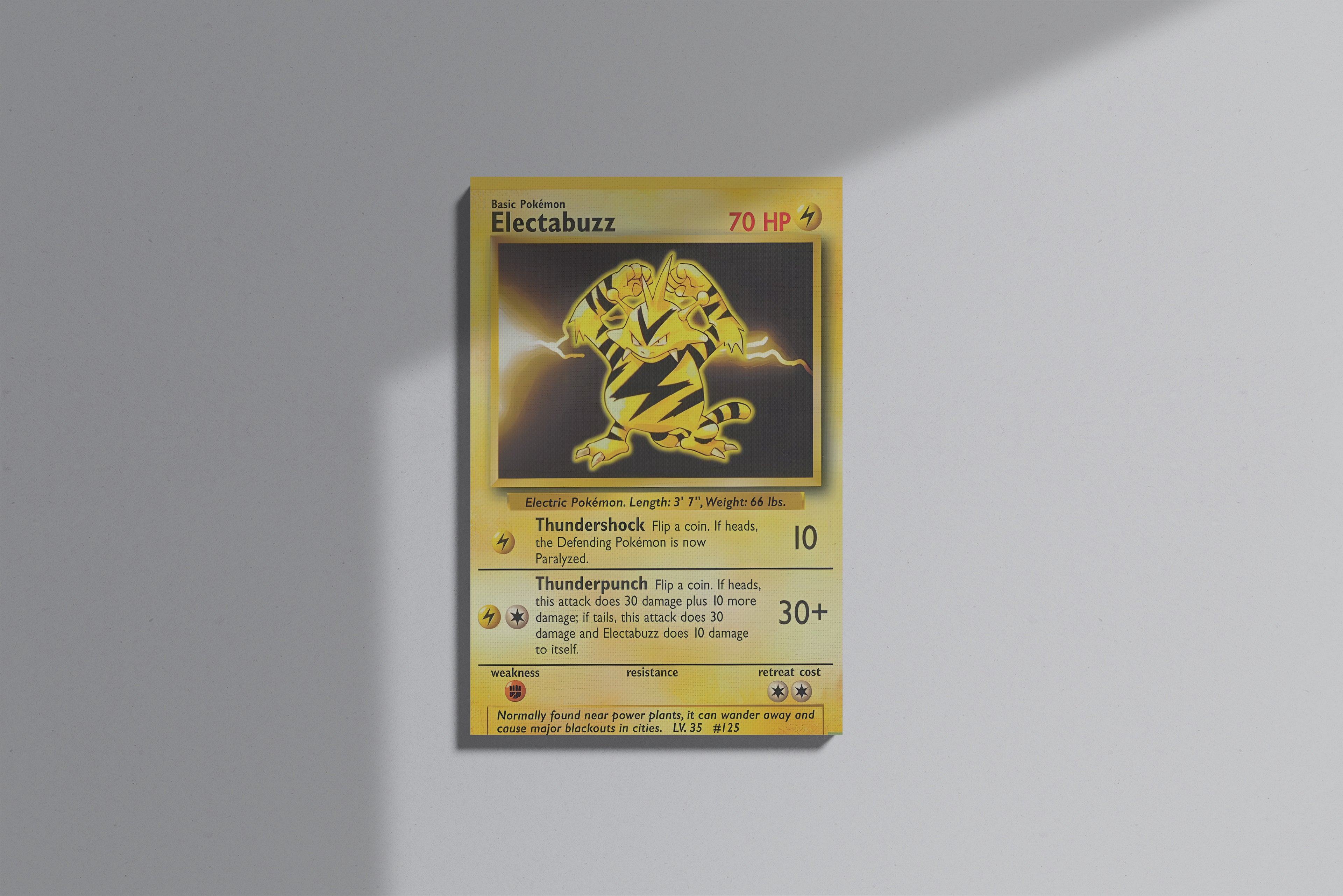 GeekCultcha Pokémon Electabuzz Premium Canvas Print