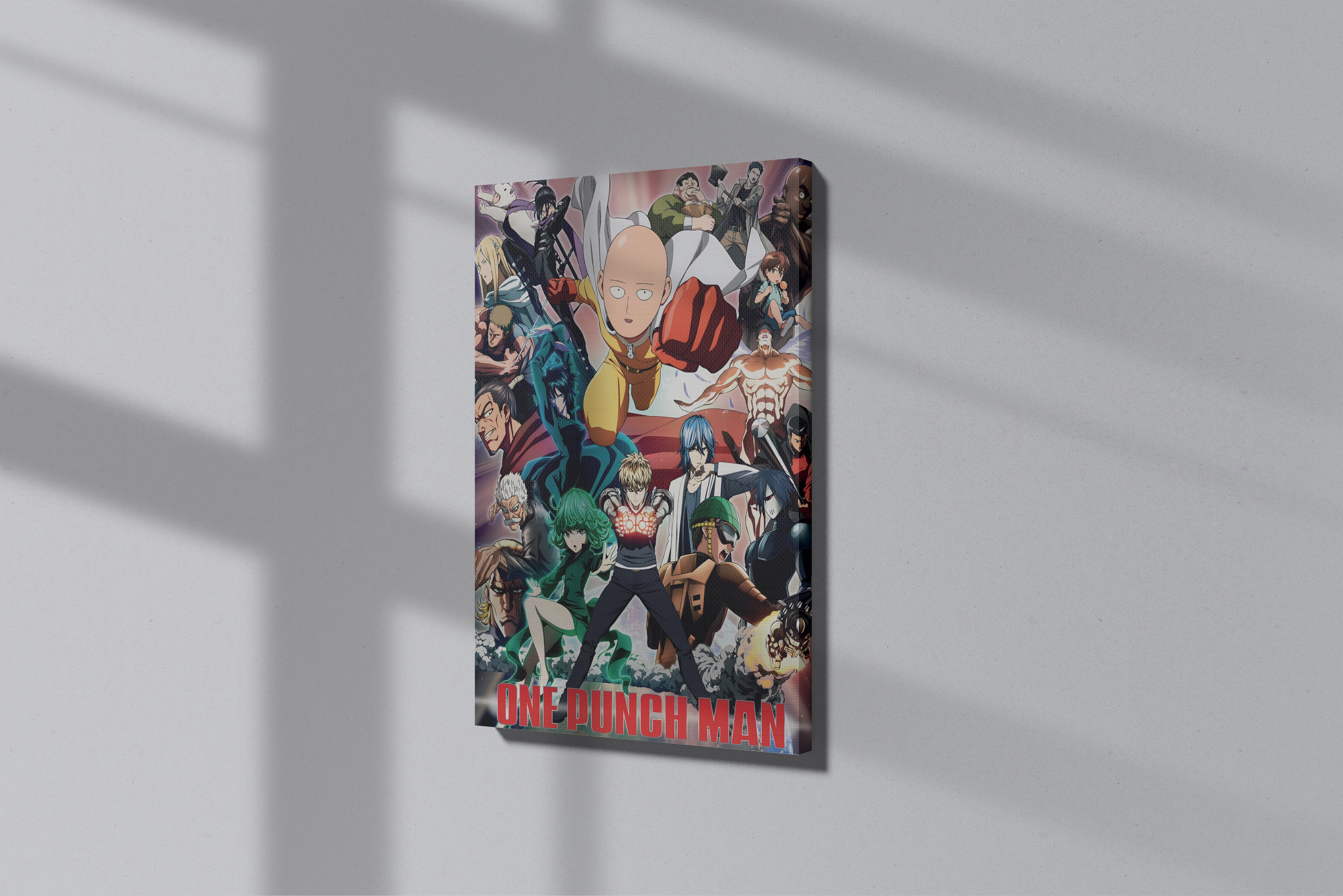 GeekCultcha One Punch Man Character Themed Premium Canvas Print