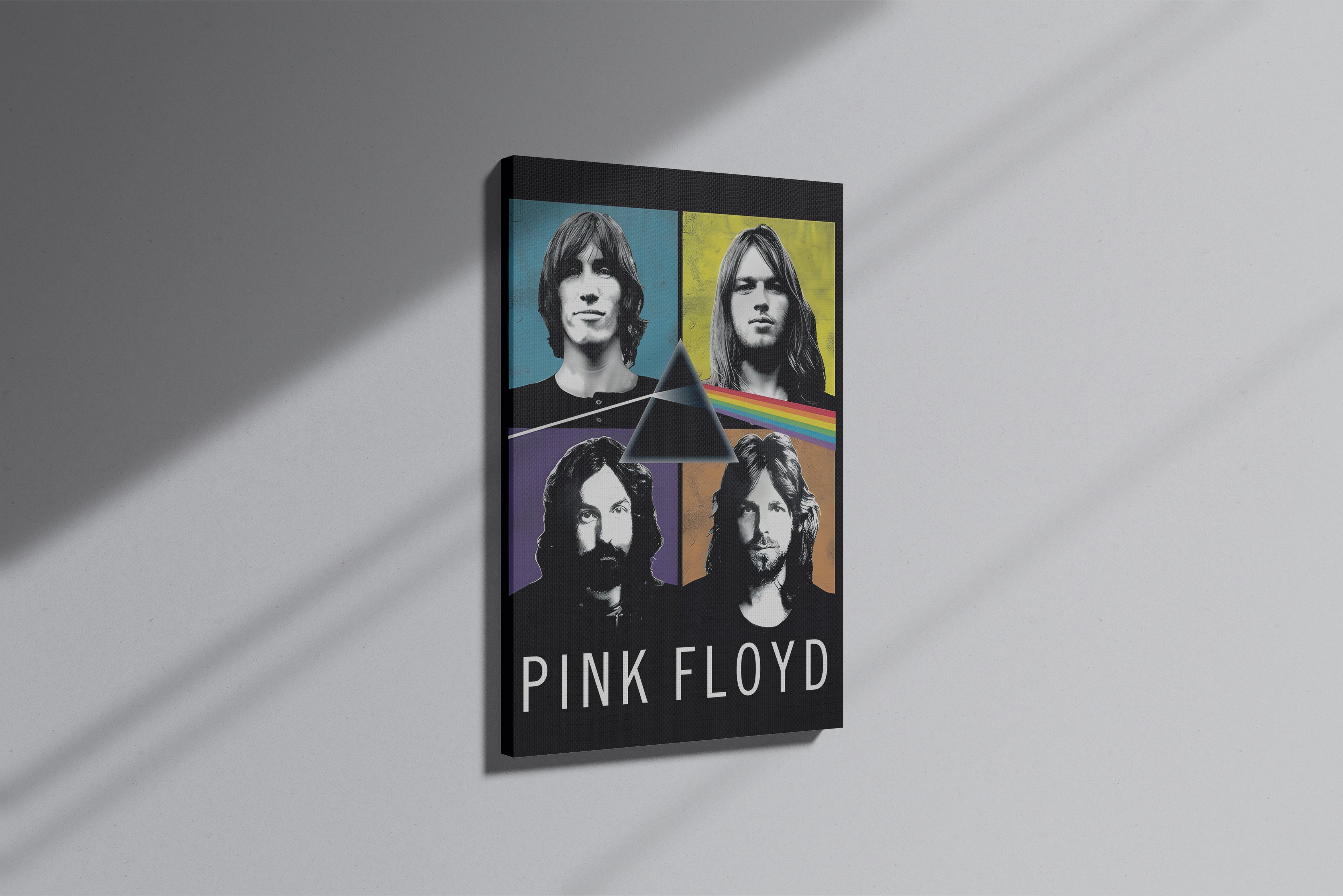 GeekCultcha Pink Floyd Iconic Album Stills Premium Canvas Painting