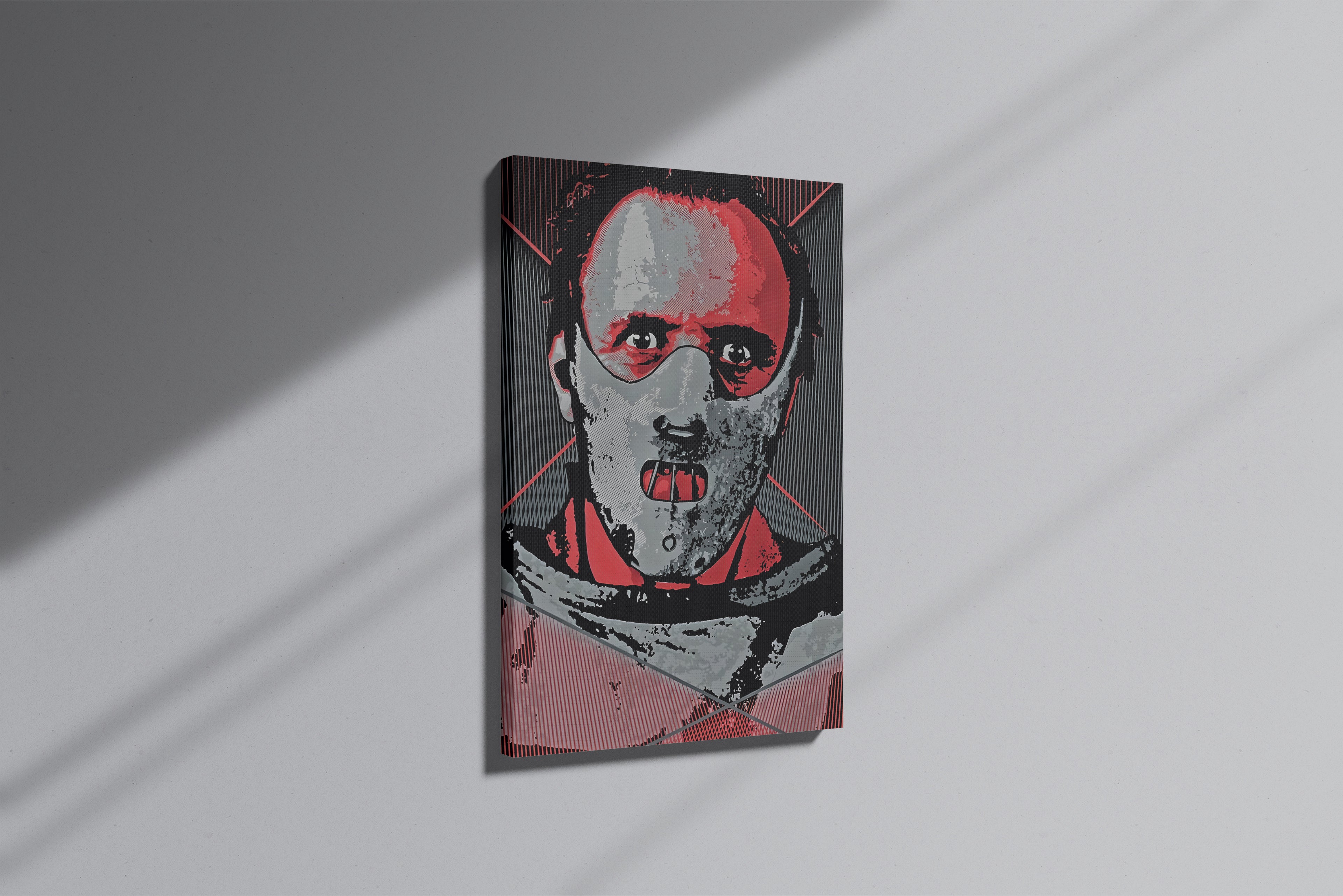 GeekCultcha Hannibal Lecter Themed Premium Canvas Print