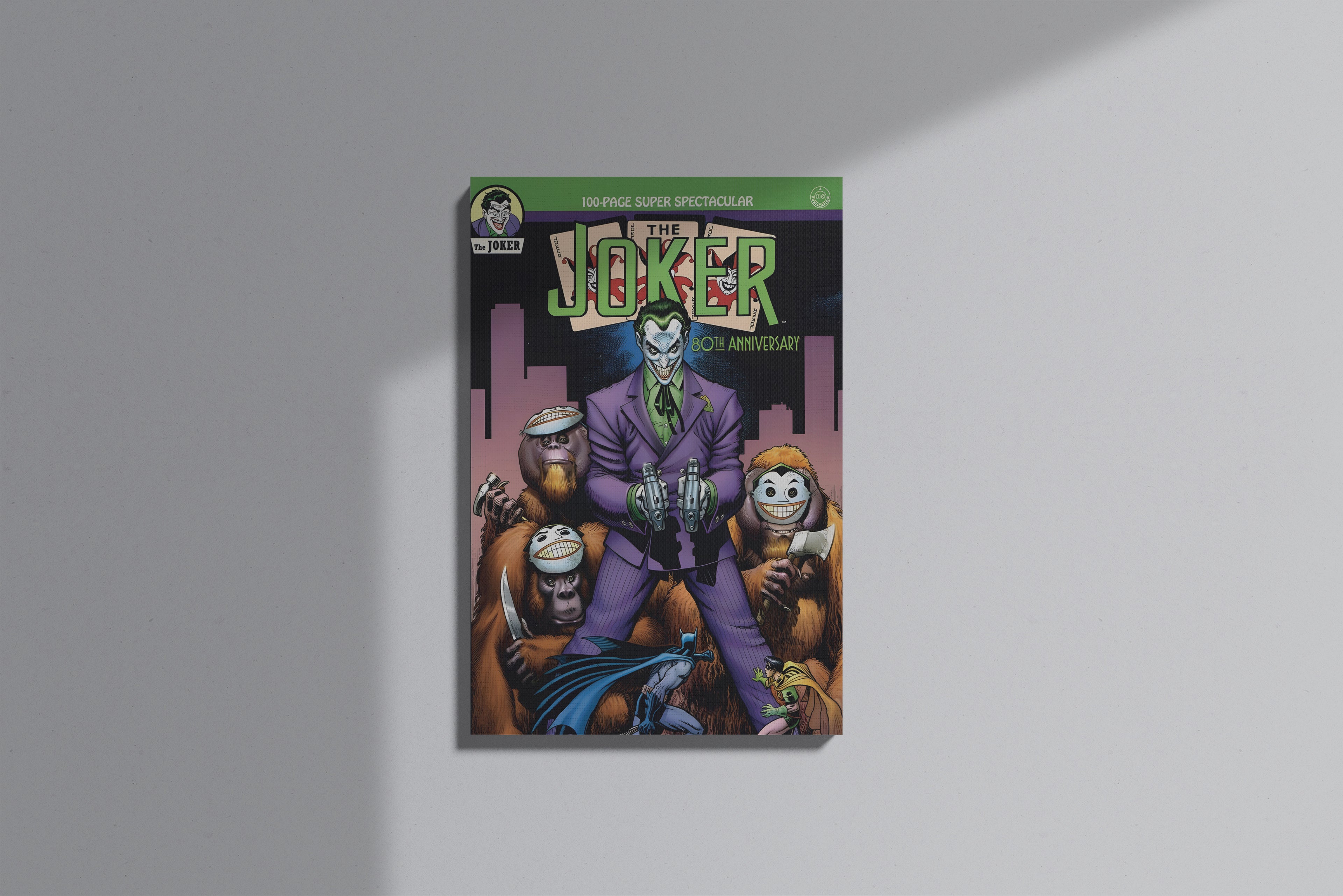 GeekCultcha DC Comics Joker 80th Anniversary Premium Canvas Painting