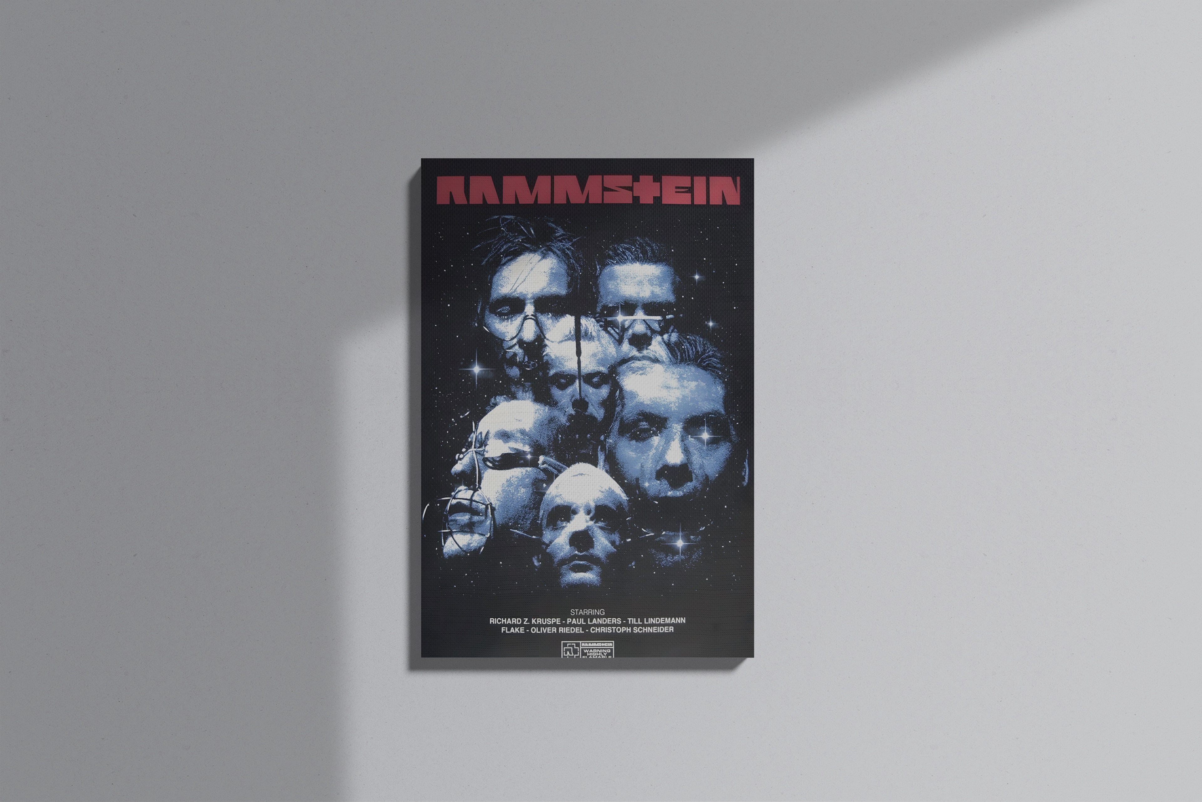 GeekCultcha Rammstein Group Premium Canvas Print