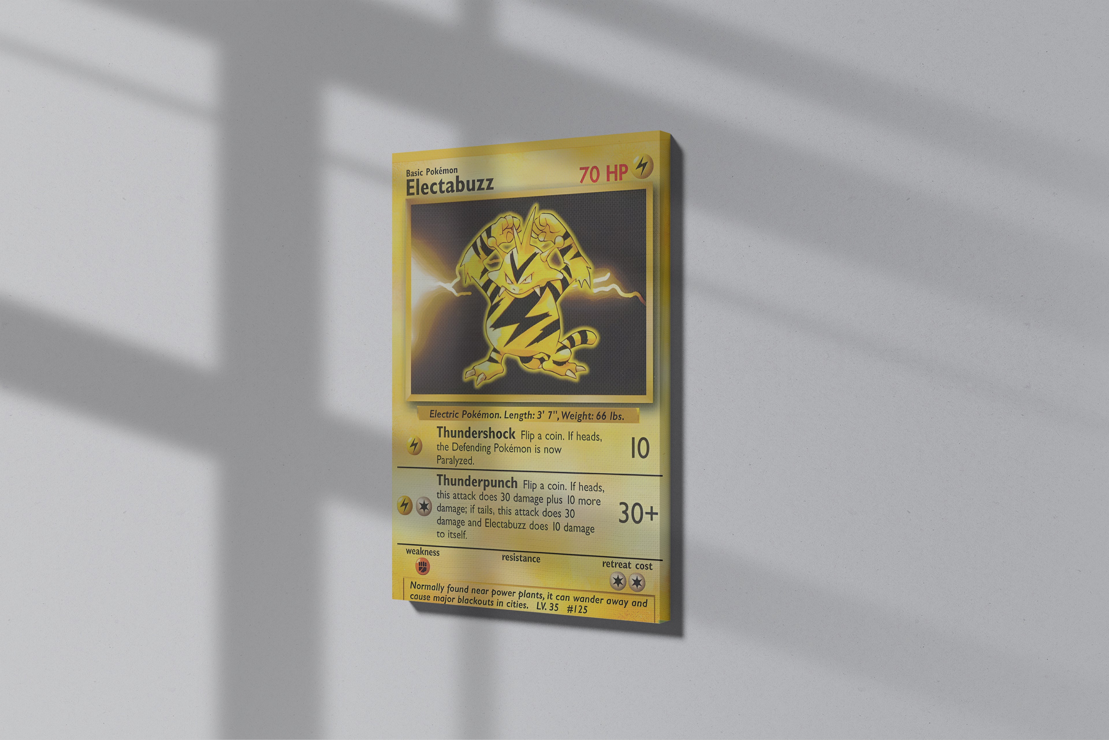 GeekCultcha Pokémon Electabuzz Premium Canvas Print