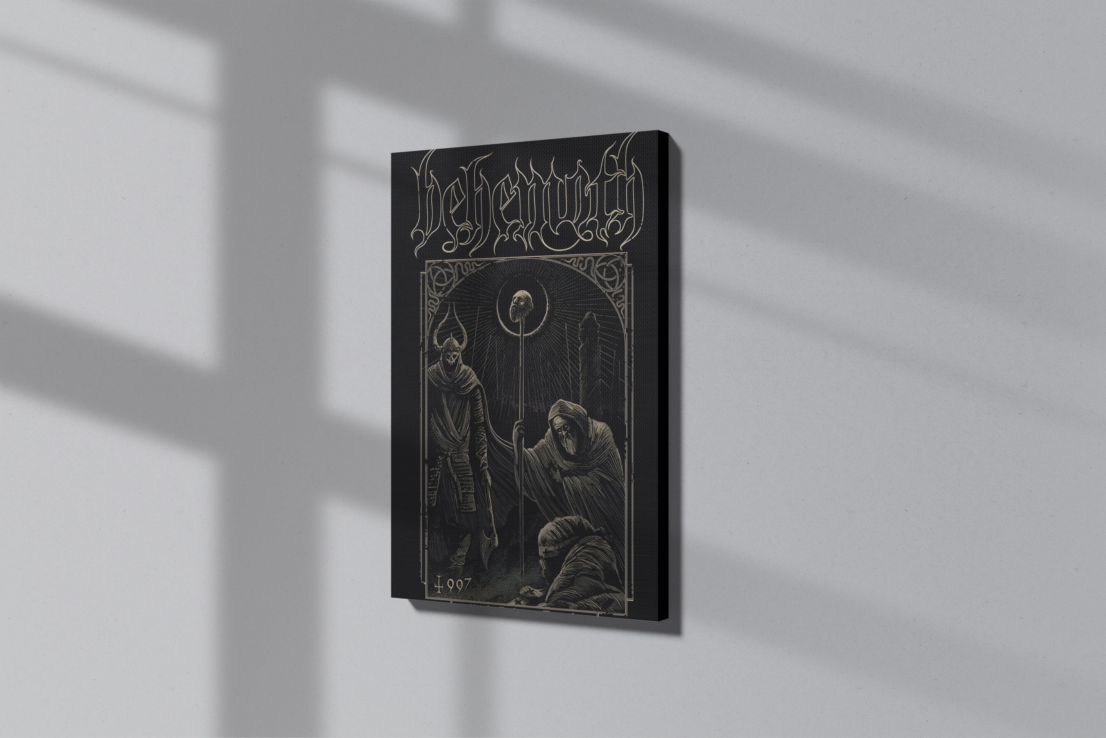 GeekCultcha Behemoth Dark Art Premium Canvas Painting