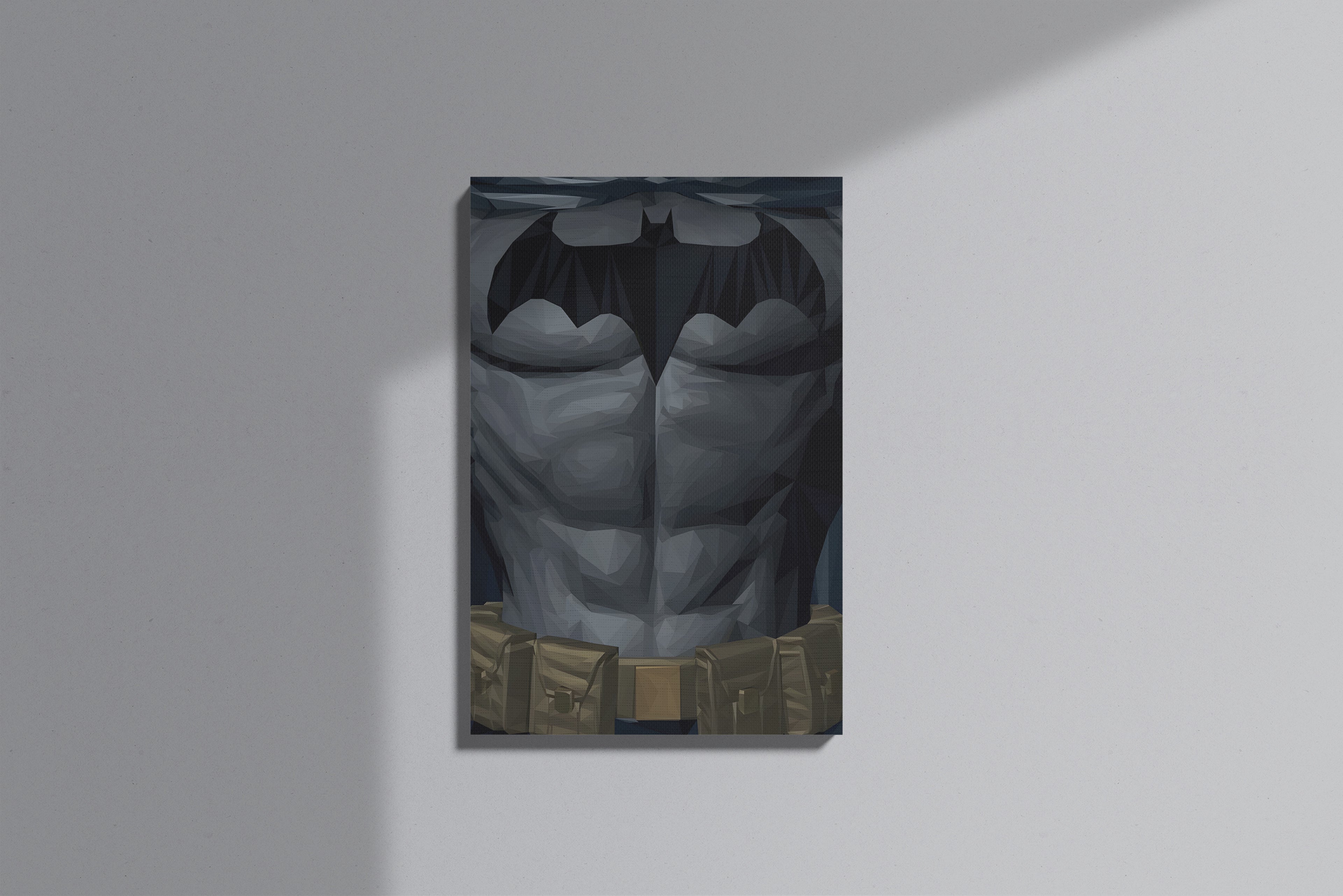 GeekCultcha DC Comics Batman Chest Muscles Premium Canvas Painting