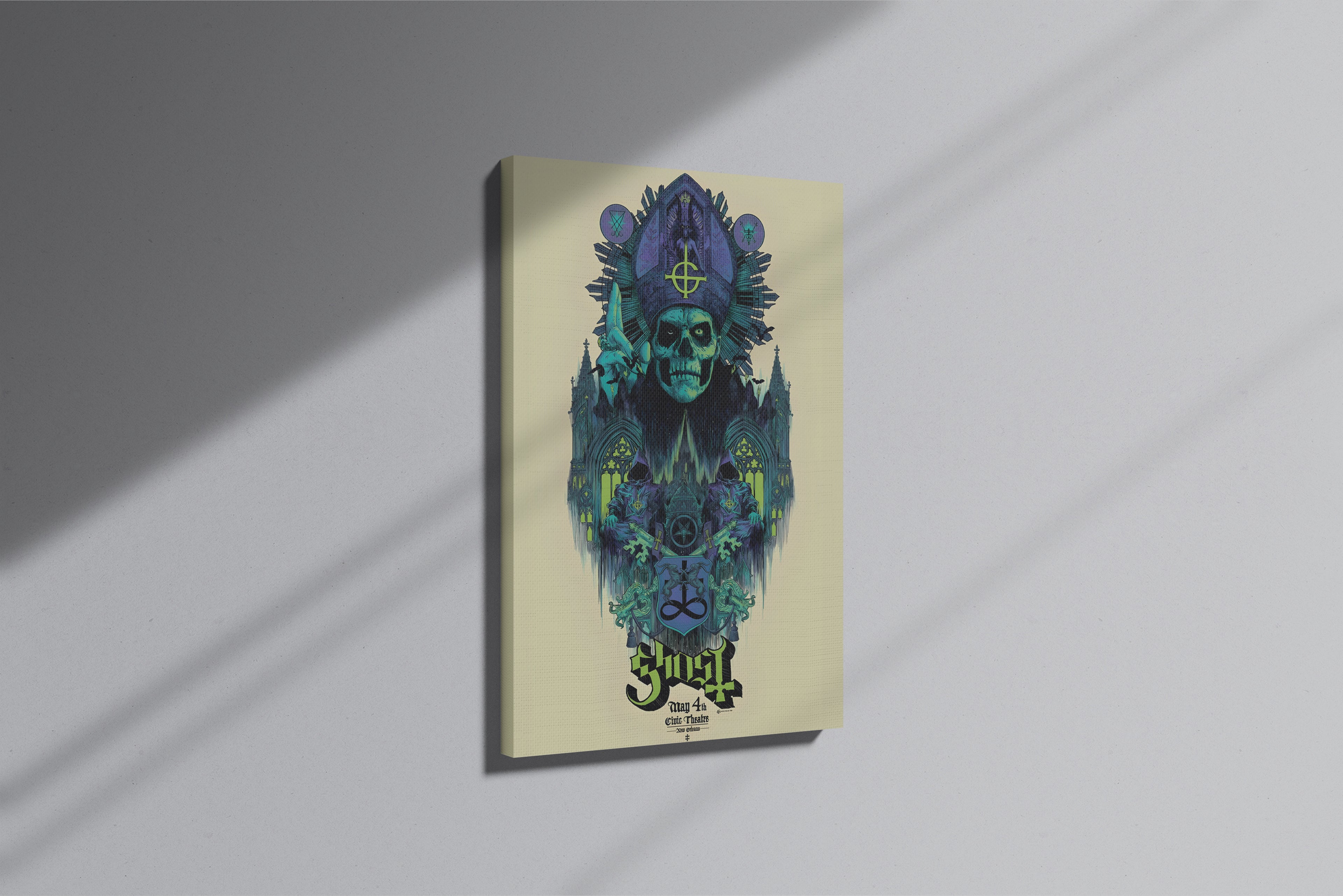 GeekCultcha Ghost Group Artistic Premium Canvas Painting