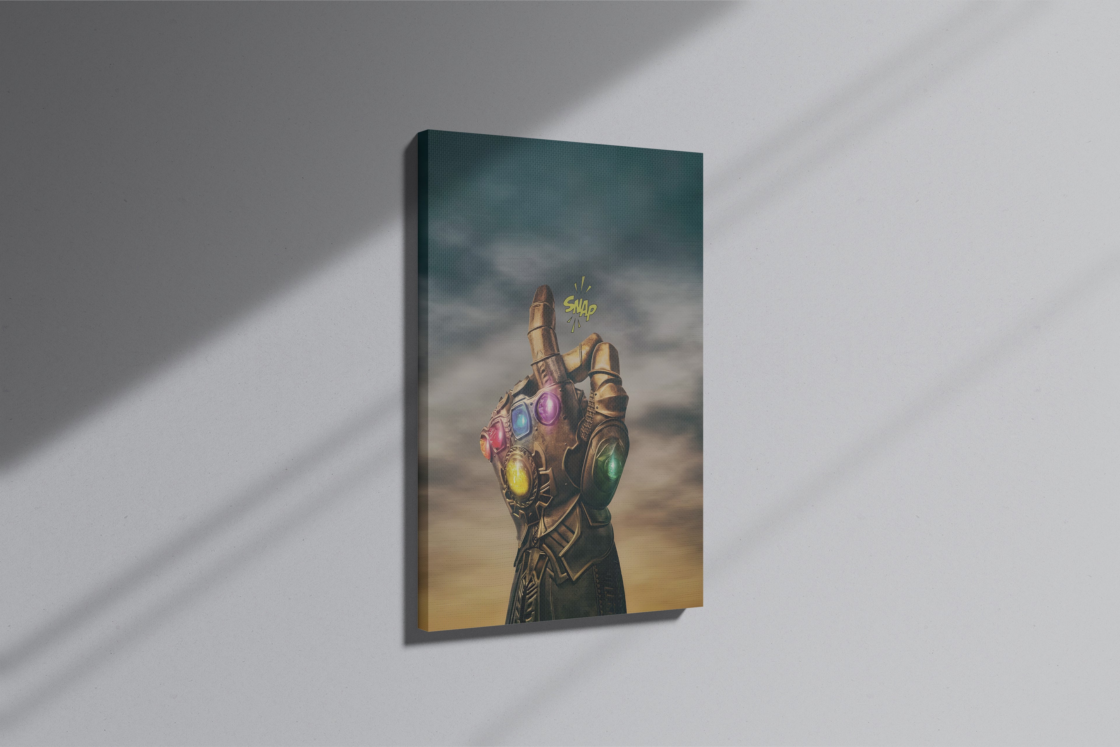 GeekCultcha Marvel Infinity Gauntlet Premium Canvas Painting