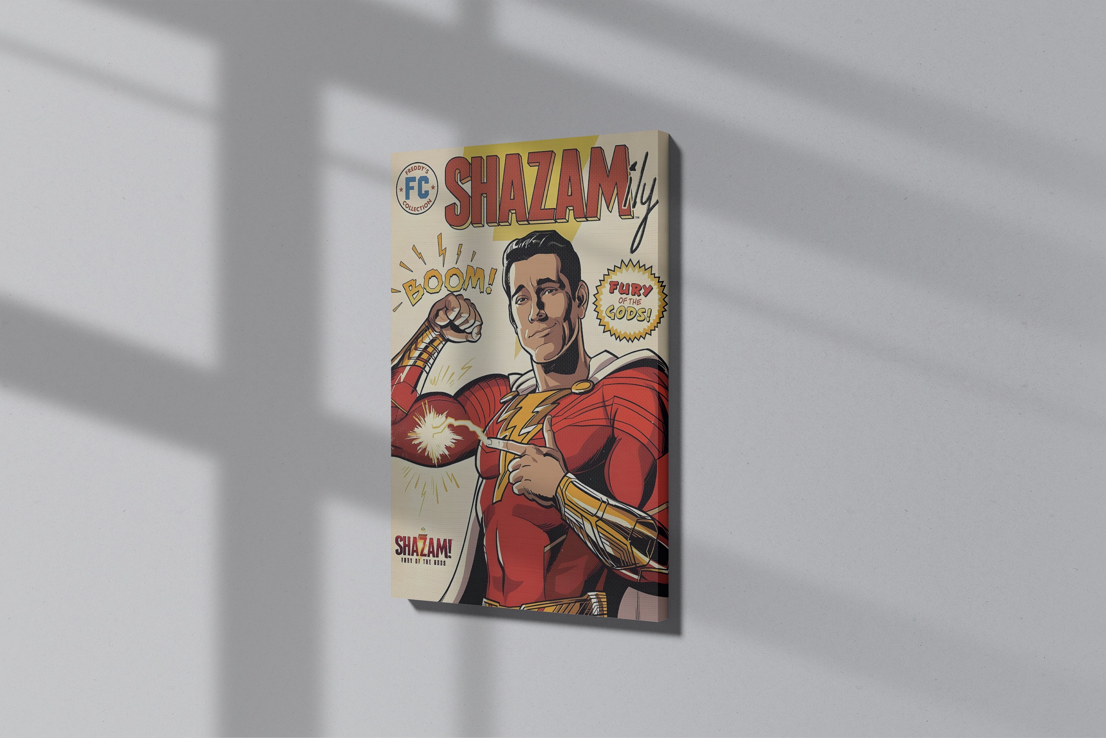 GeekCultcha Shazam Fury of the Gods Premium Canvas Print