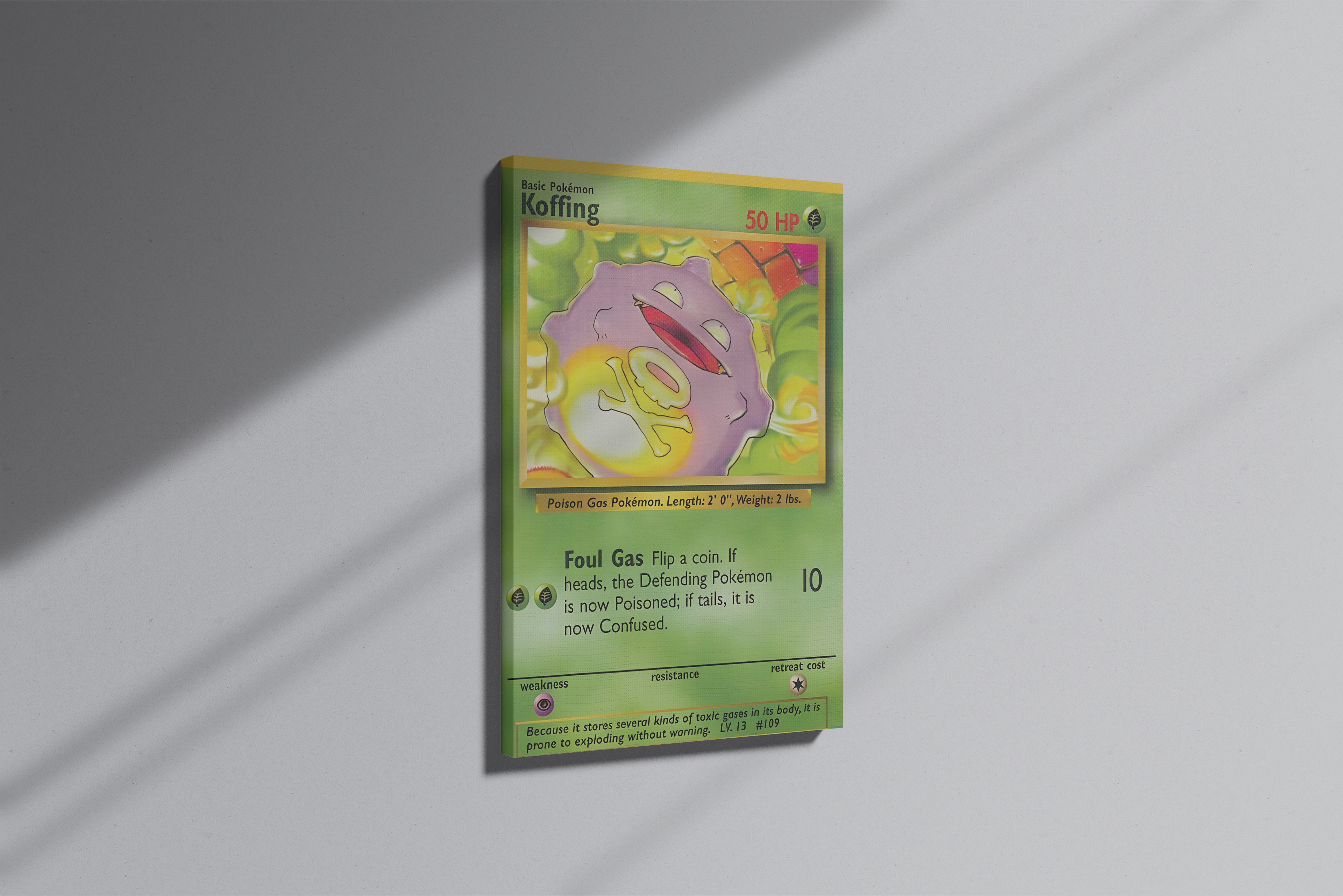 GeekCultcha Pokémon Koffing Premium Canvas Print