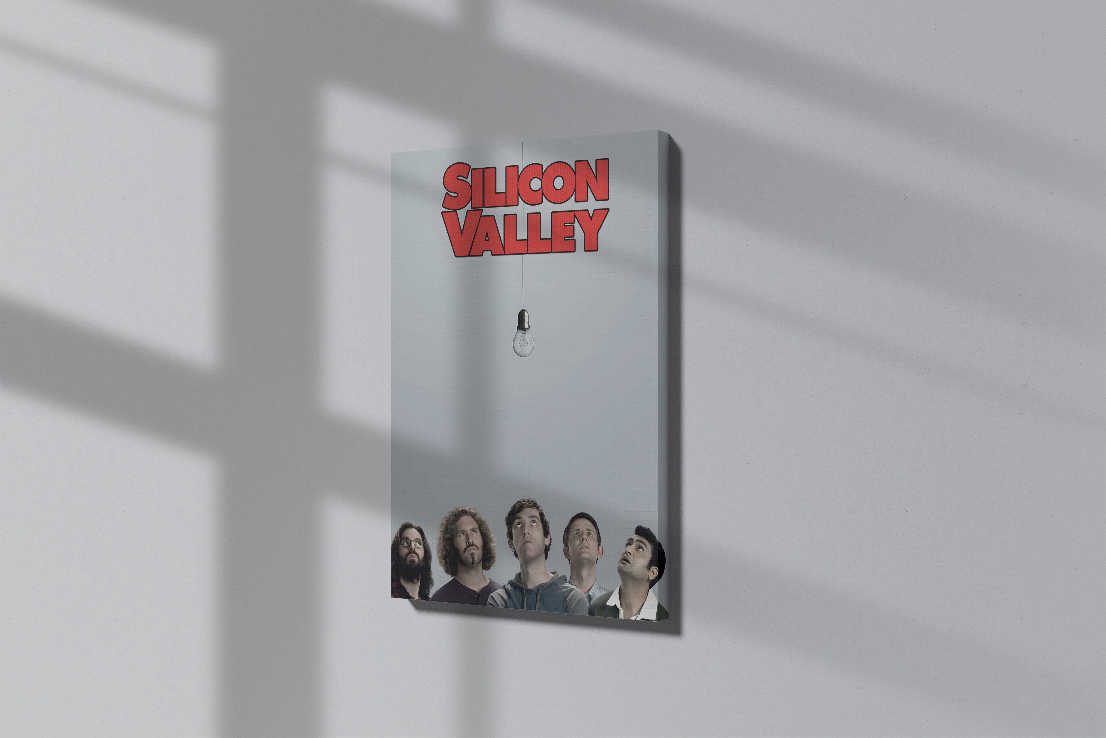 GeekCultcha Silicon Valley Series Canvas Painting Minimalist Design