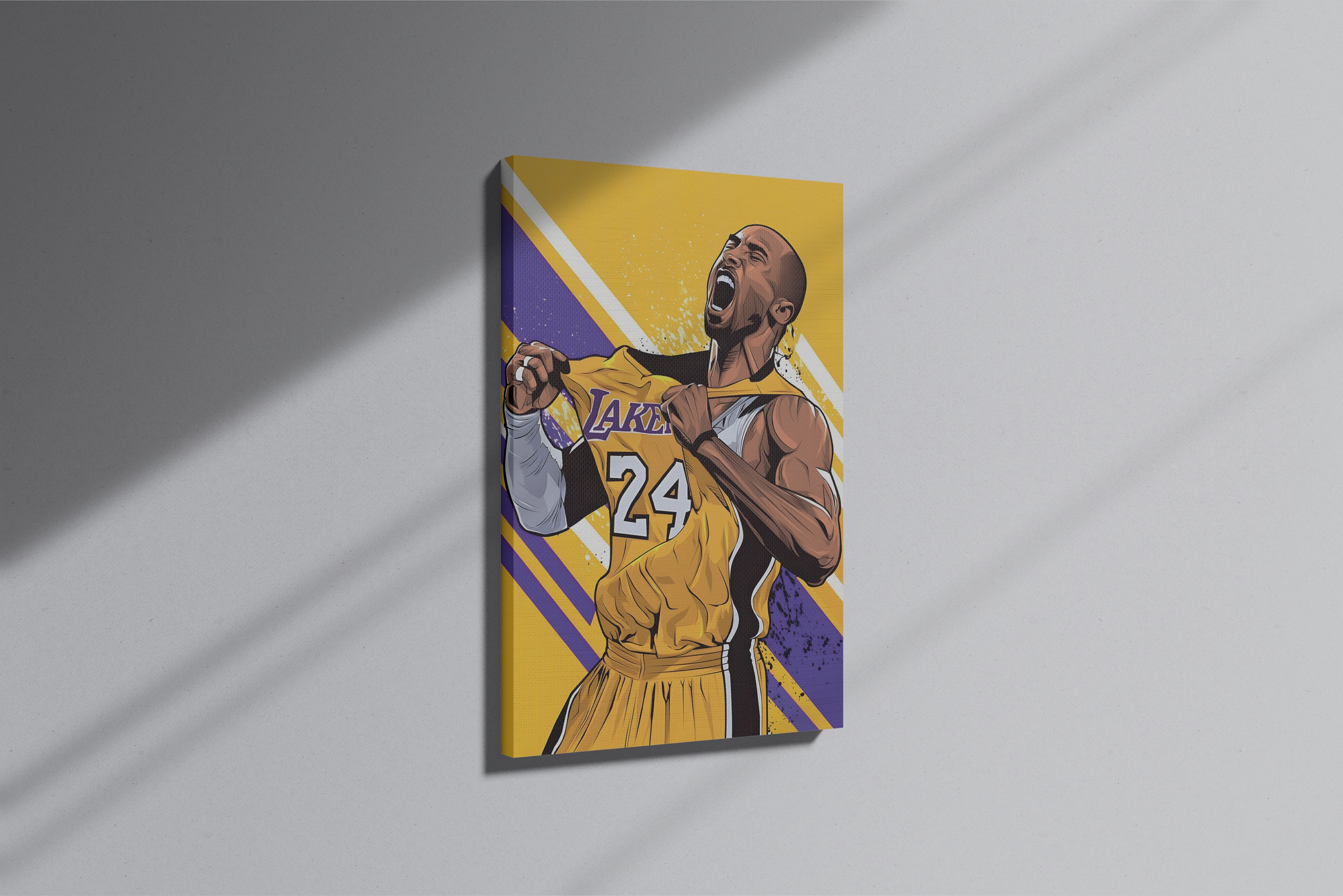 GeekCultcha Lakers Kobe Bryant Premium Canvas Print