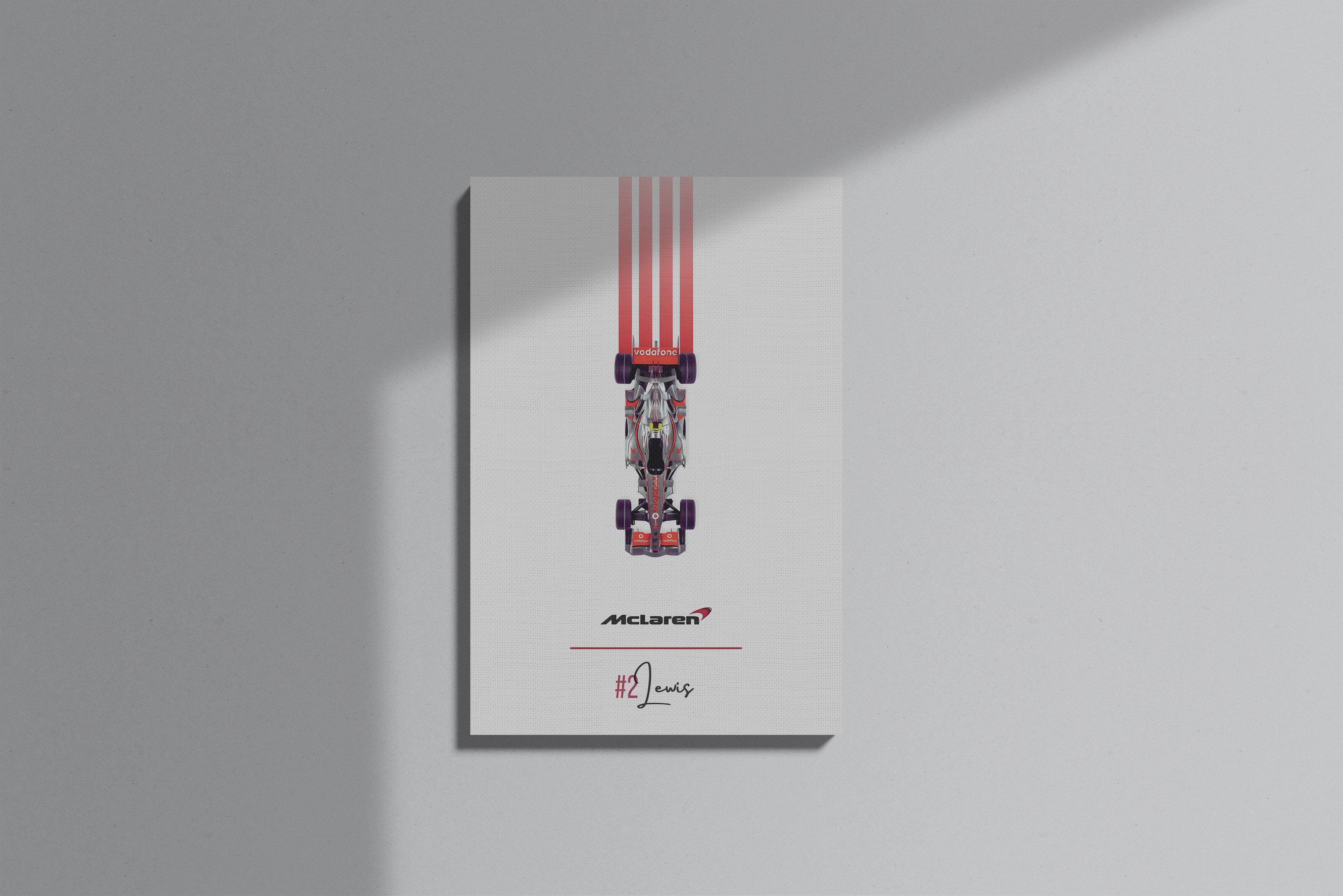 GeekCultcha McLaren Lewis Hamilton Premium Canvas Print