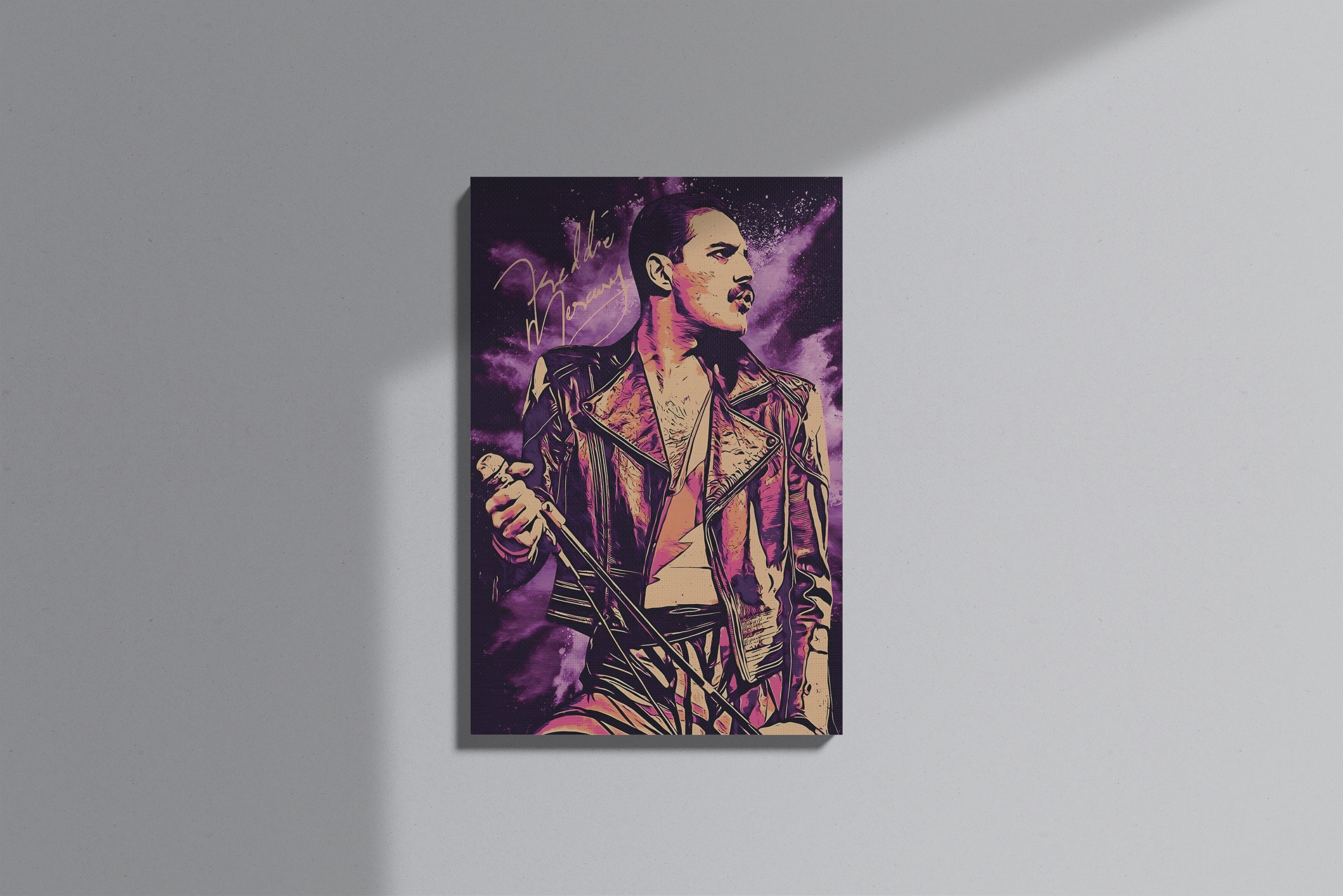 GeekCultcha Queen Freddie Mercury Premium Canvas Print