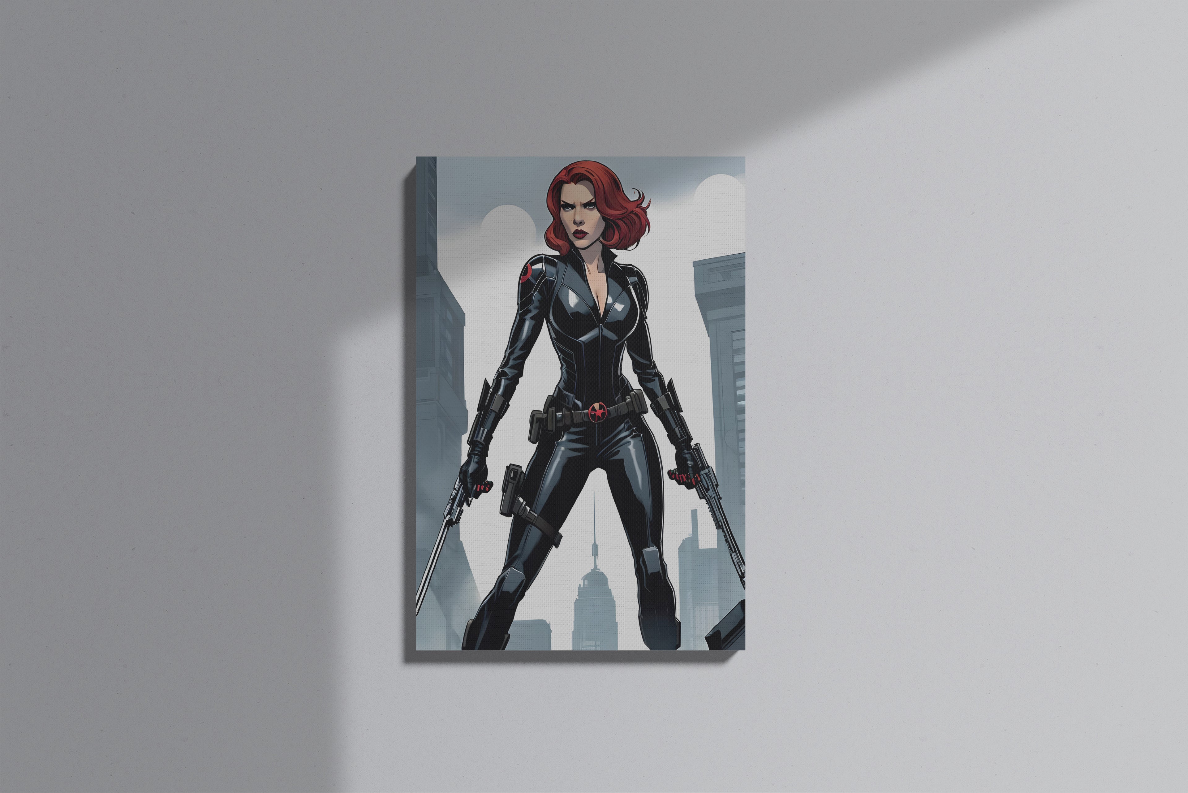 GeekCultcha Marvel Black Widow Premium Canvas Print