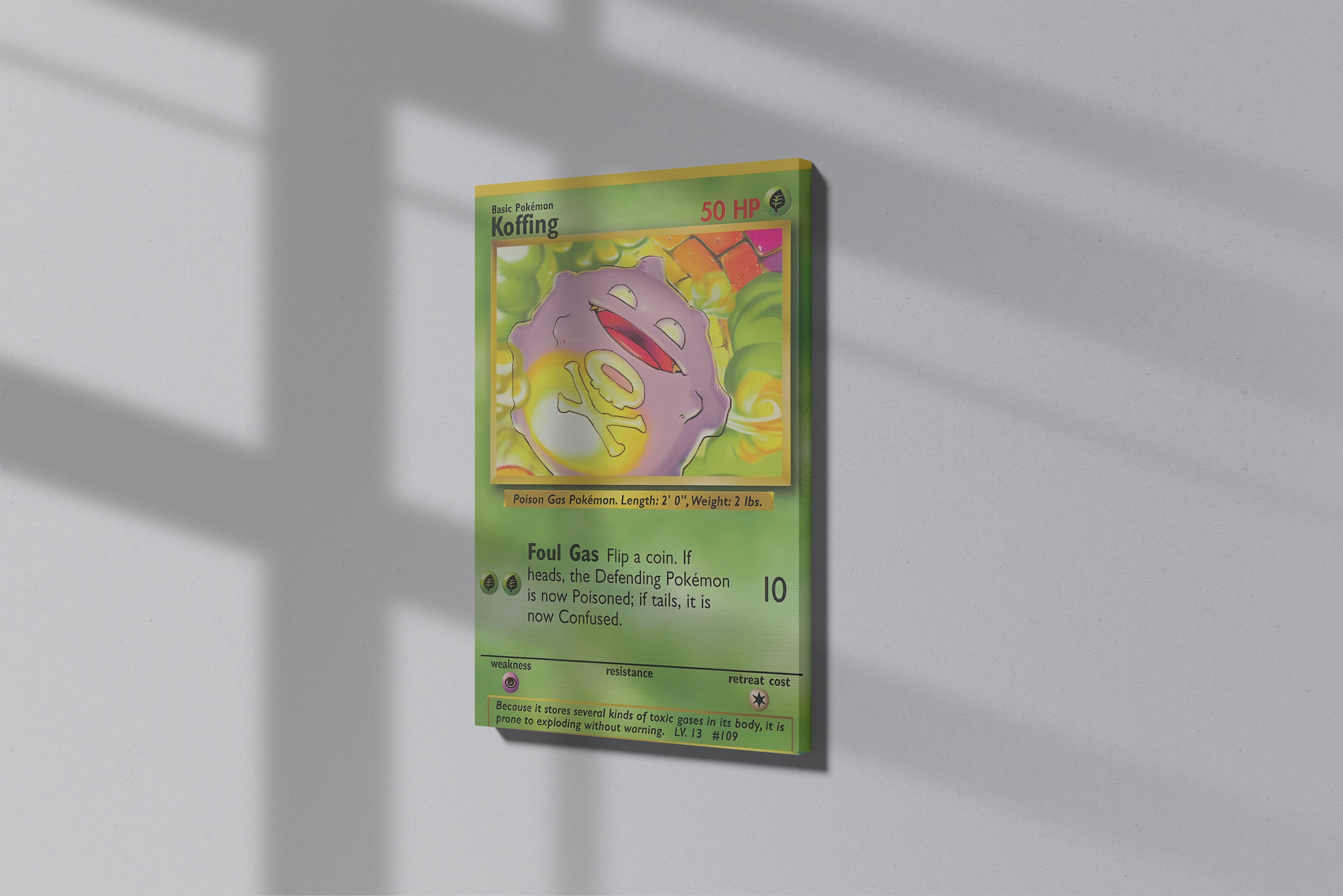 GeekCultcha Pokémon Koffing Premium Canvas Print