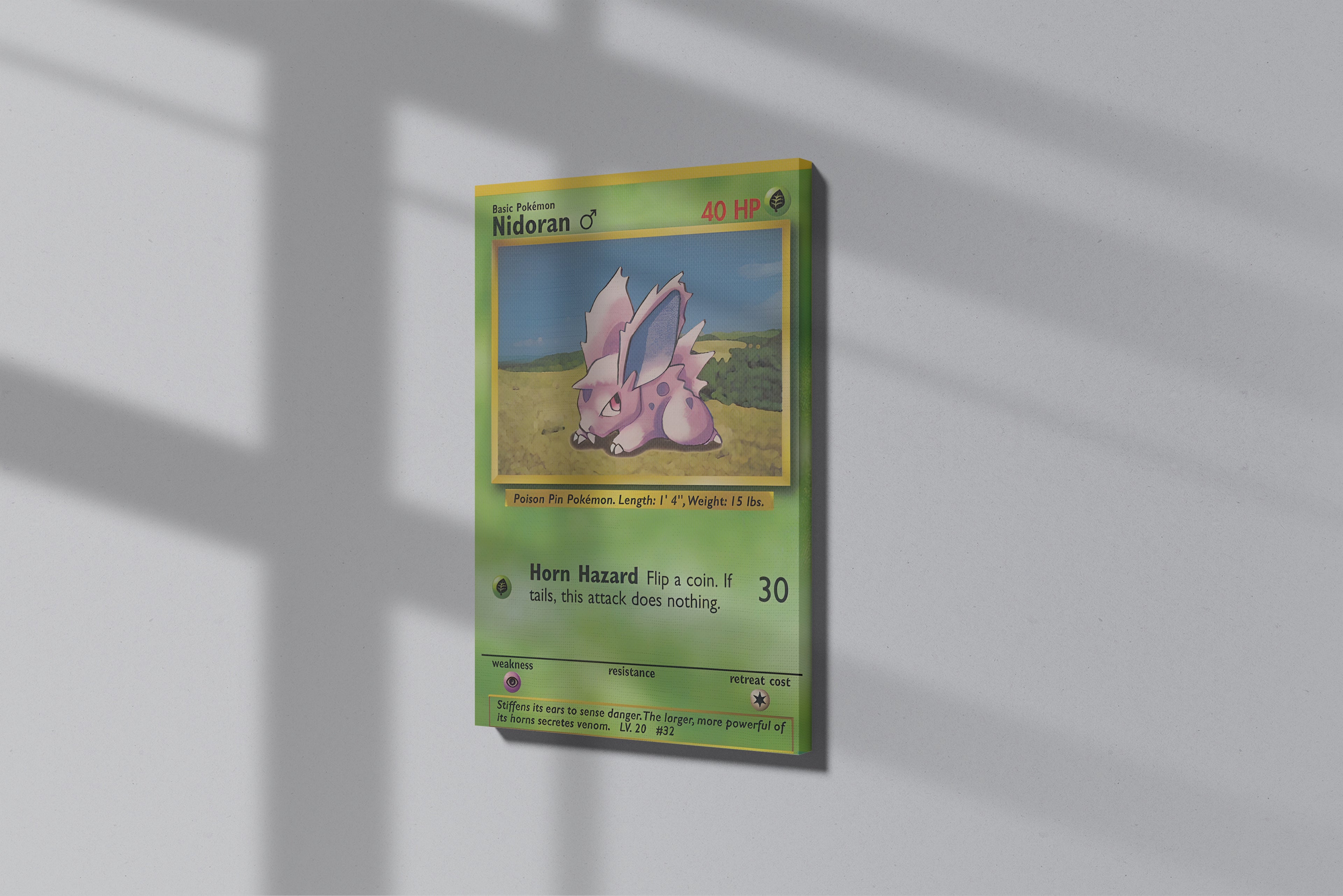 GeekCultcha Pokémon Nidoran Premium Canvas Print