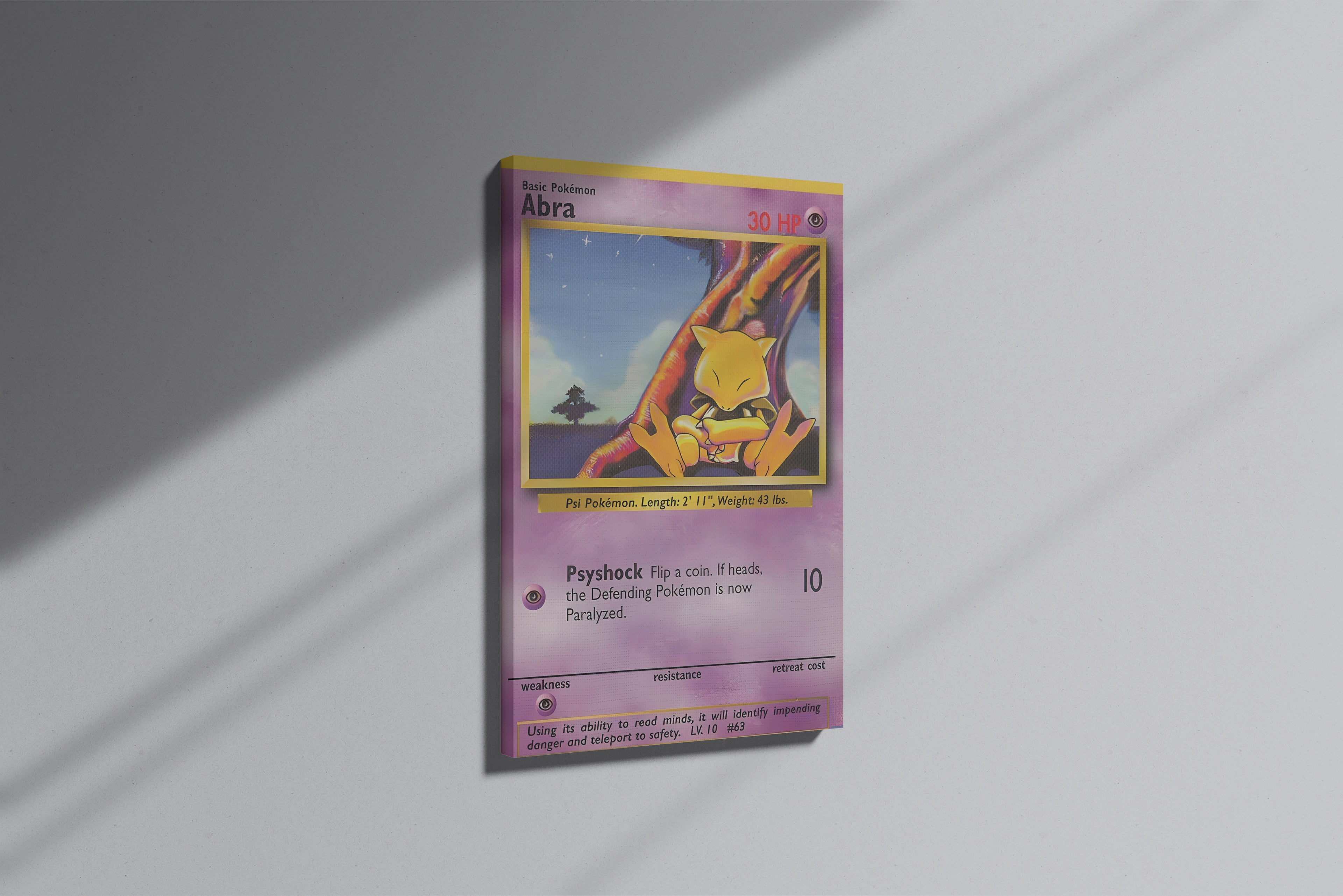 GeekCultcha Pokémon Abra Premium Canvas Print