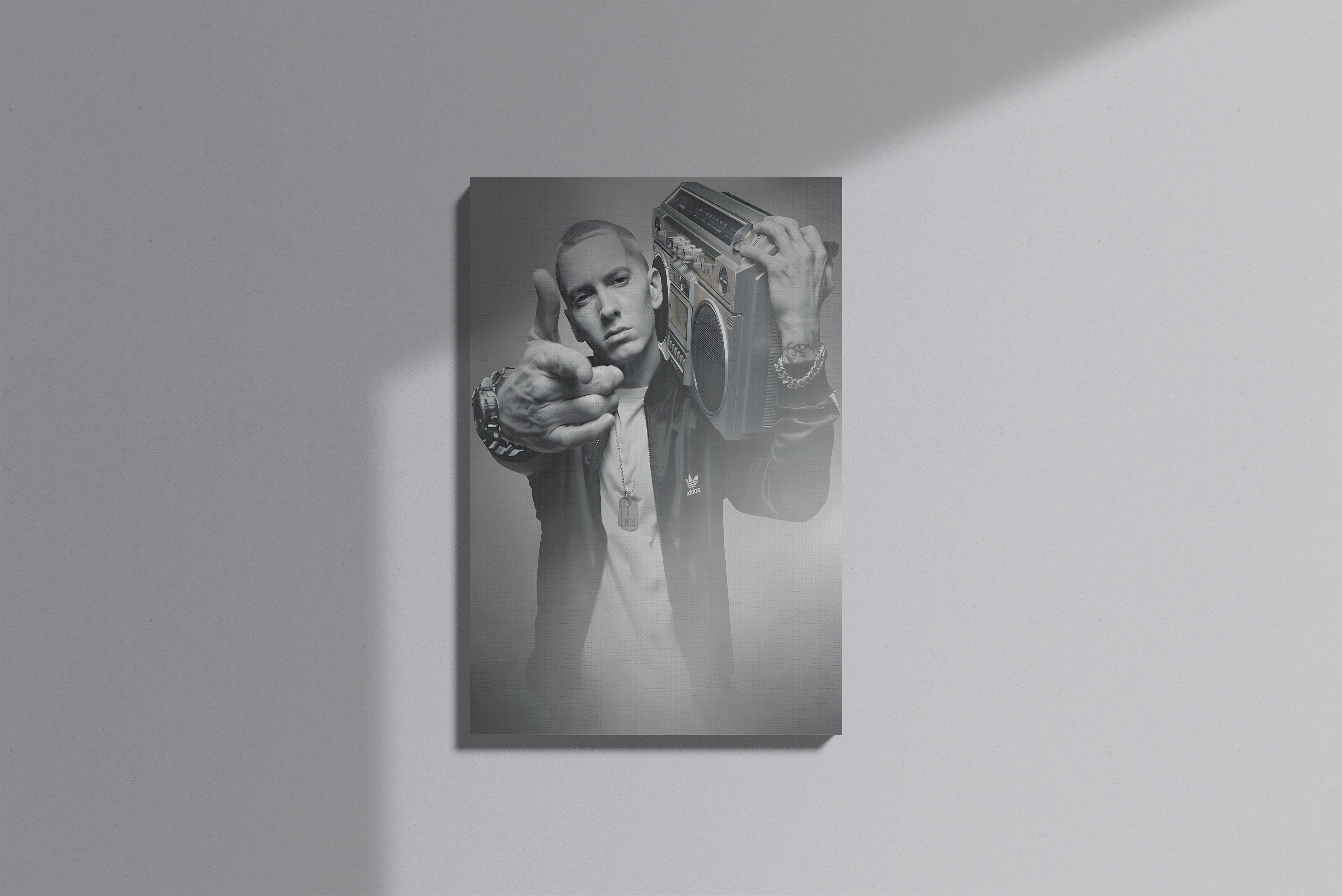 Rap Art Eminem Themed Premium Canvas Painting