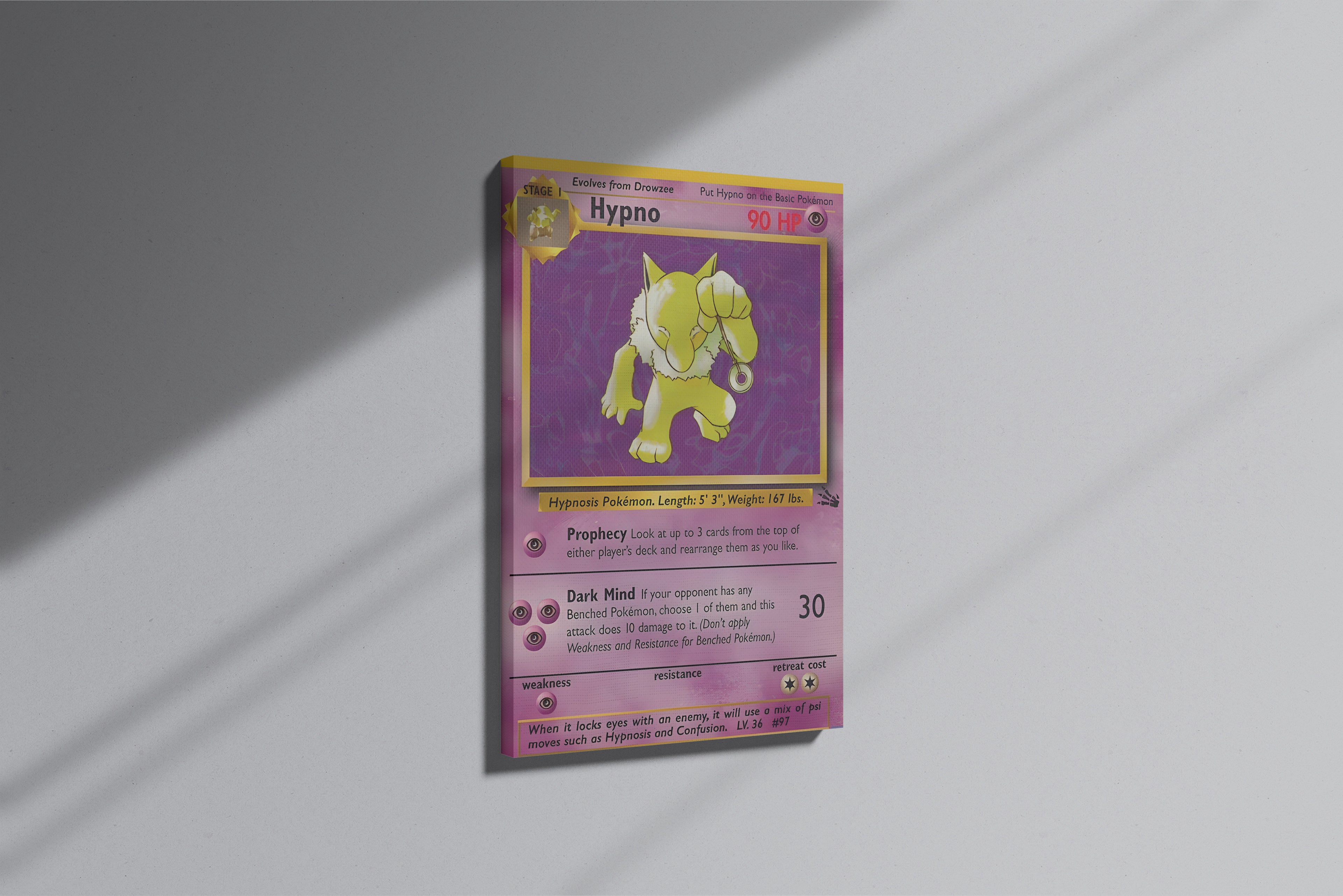 GeekCultcha Pokémon Hypno Premium Canvas Print