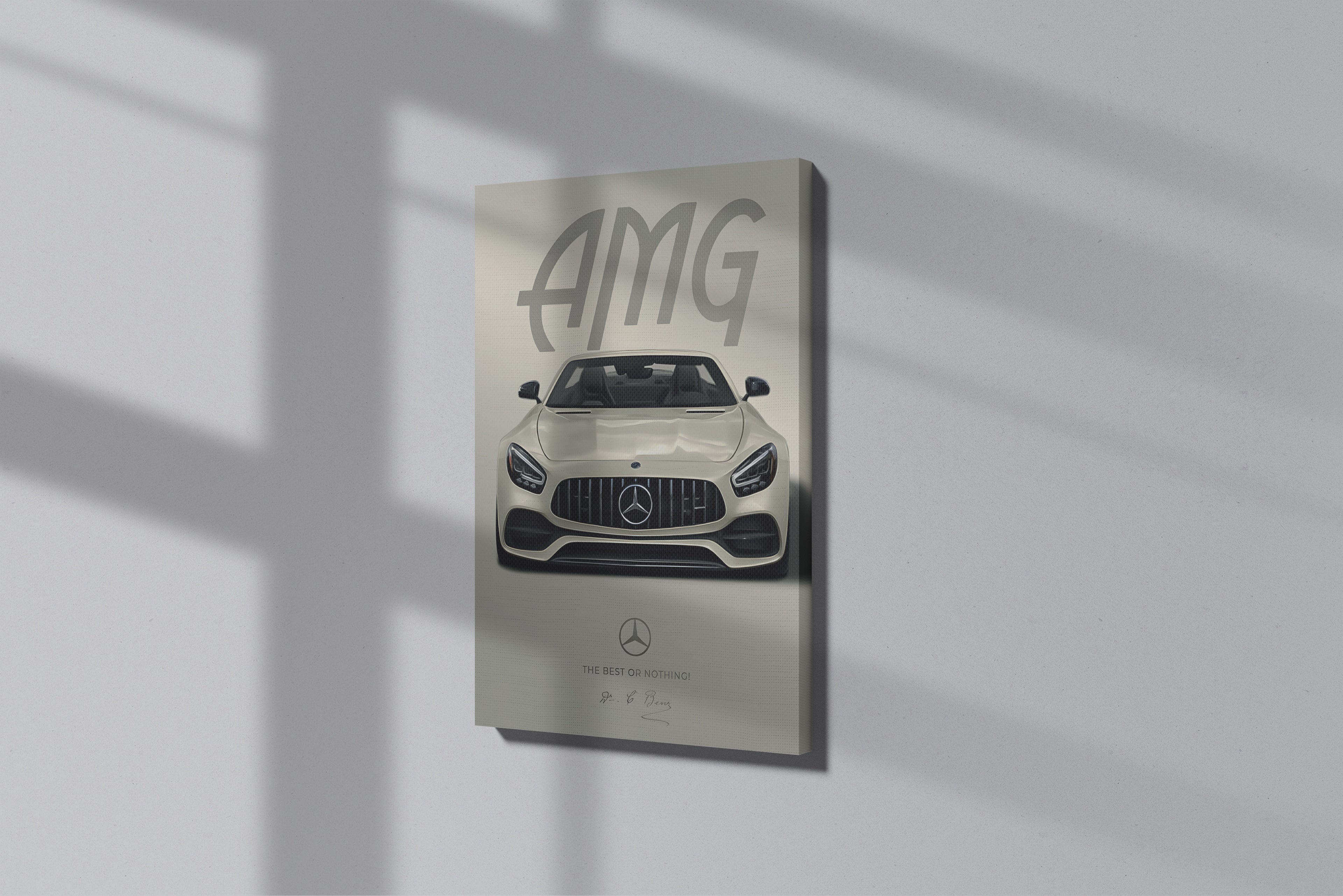 GeekCultcha Mercedes-Benz AMG Premium Canvas Print