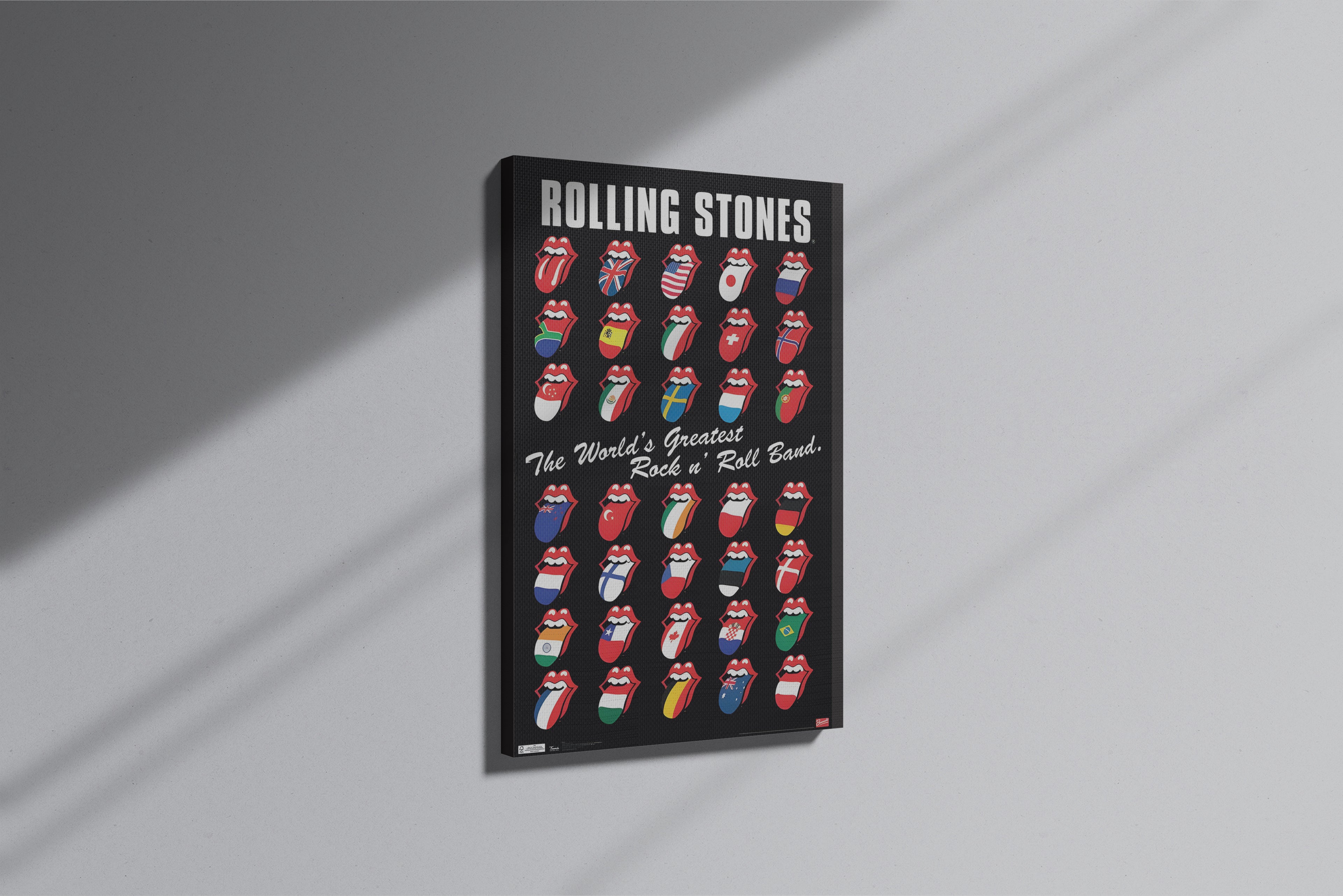 GeekCultcha Rolling Stones World Tour Premium Canvas Print
