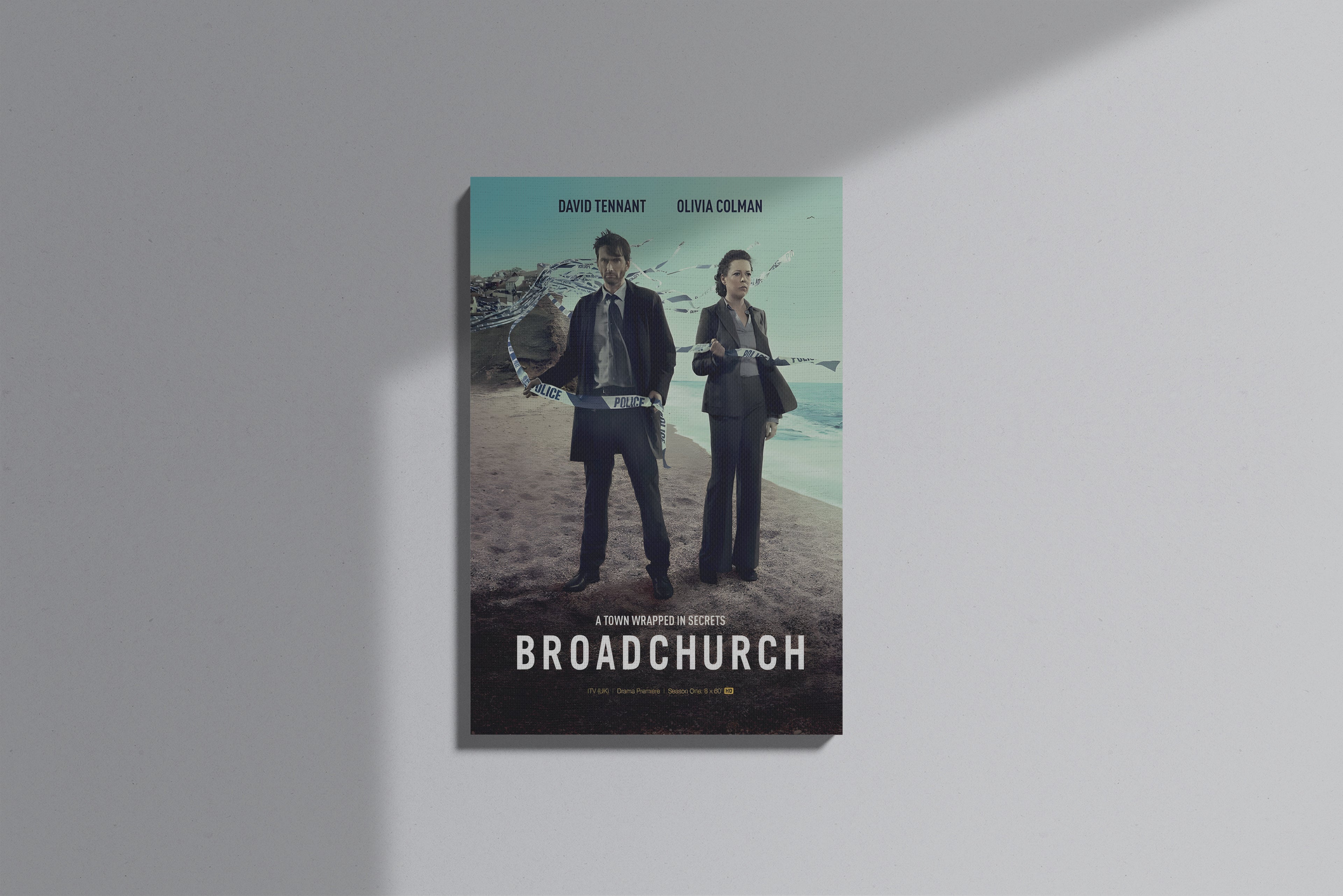 GeekCultcha Broadchurch Series Premium Canvas Painting