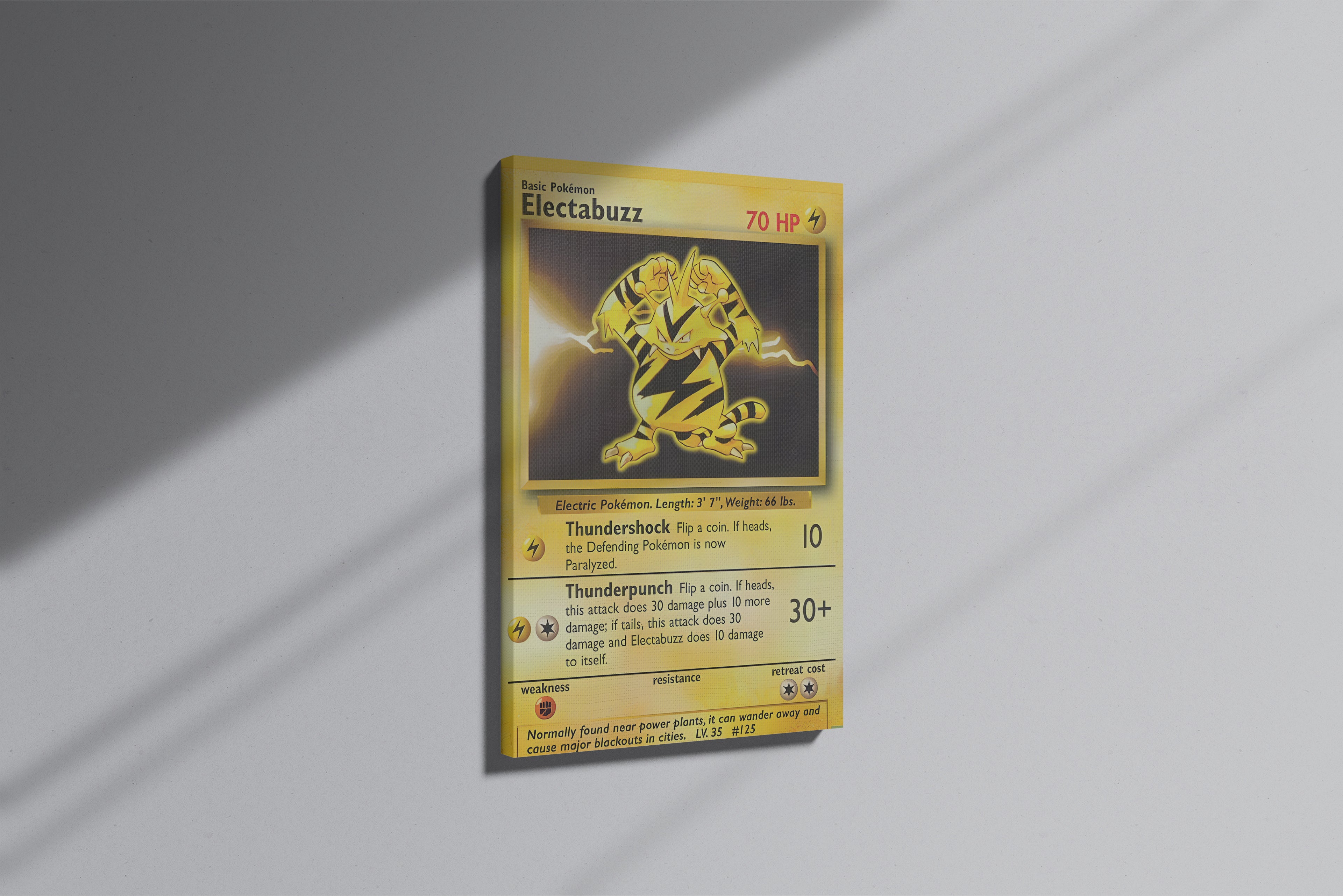 GeekCultcha Pokémon Electabuzz Premium Canvas Print