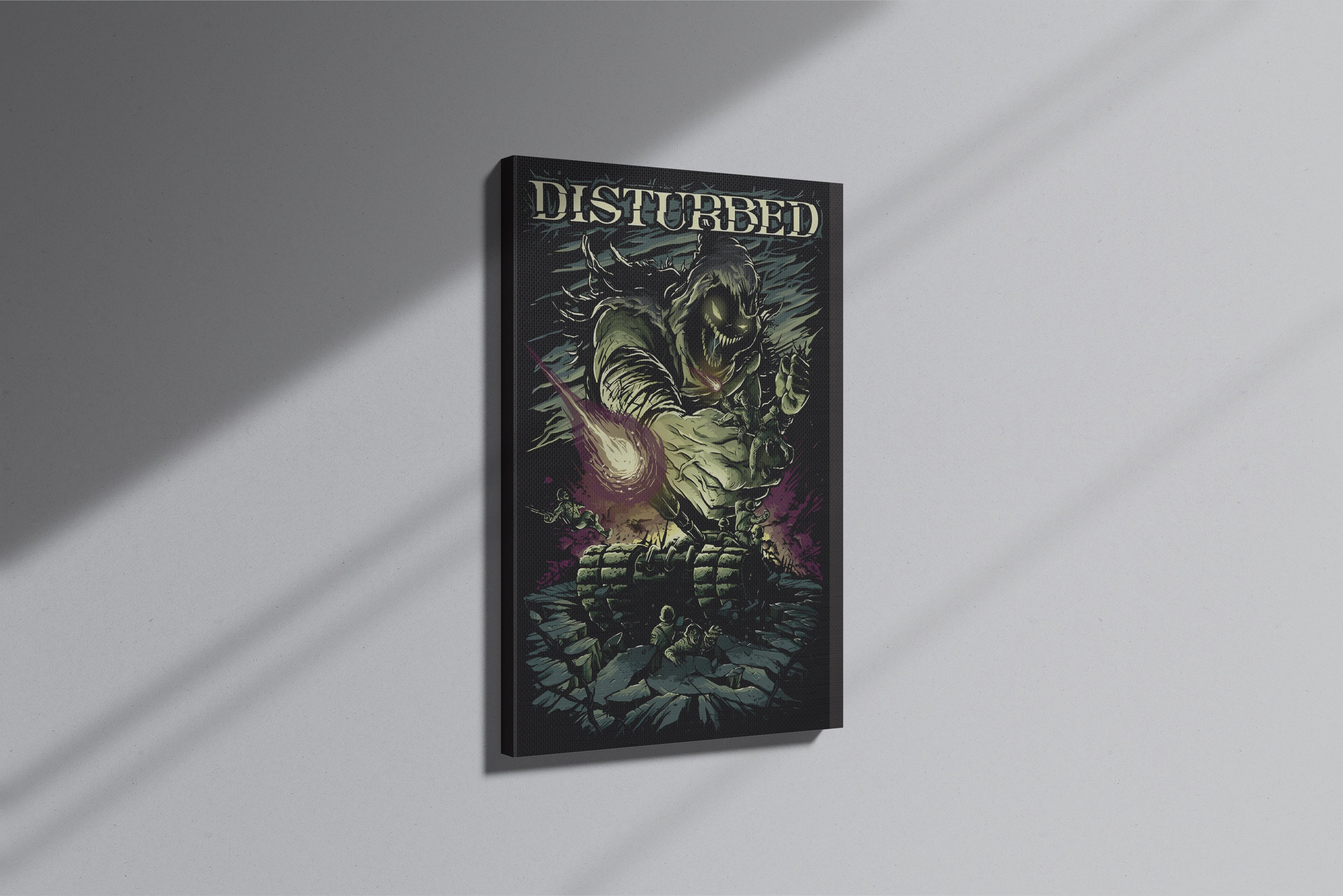GeekCultcha Disturbed Design Premium Canvas Painting