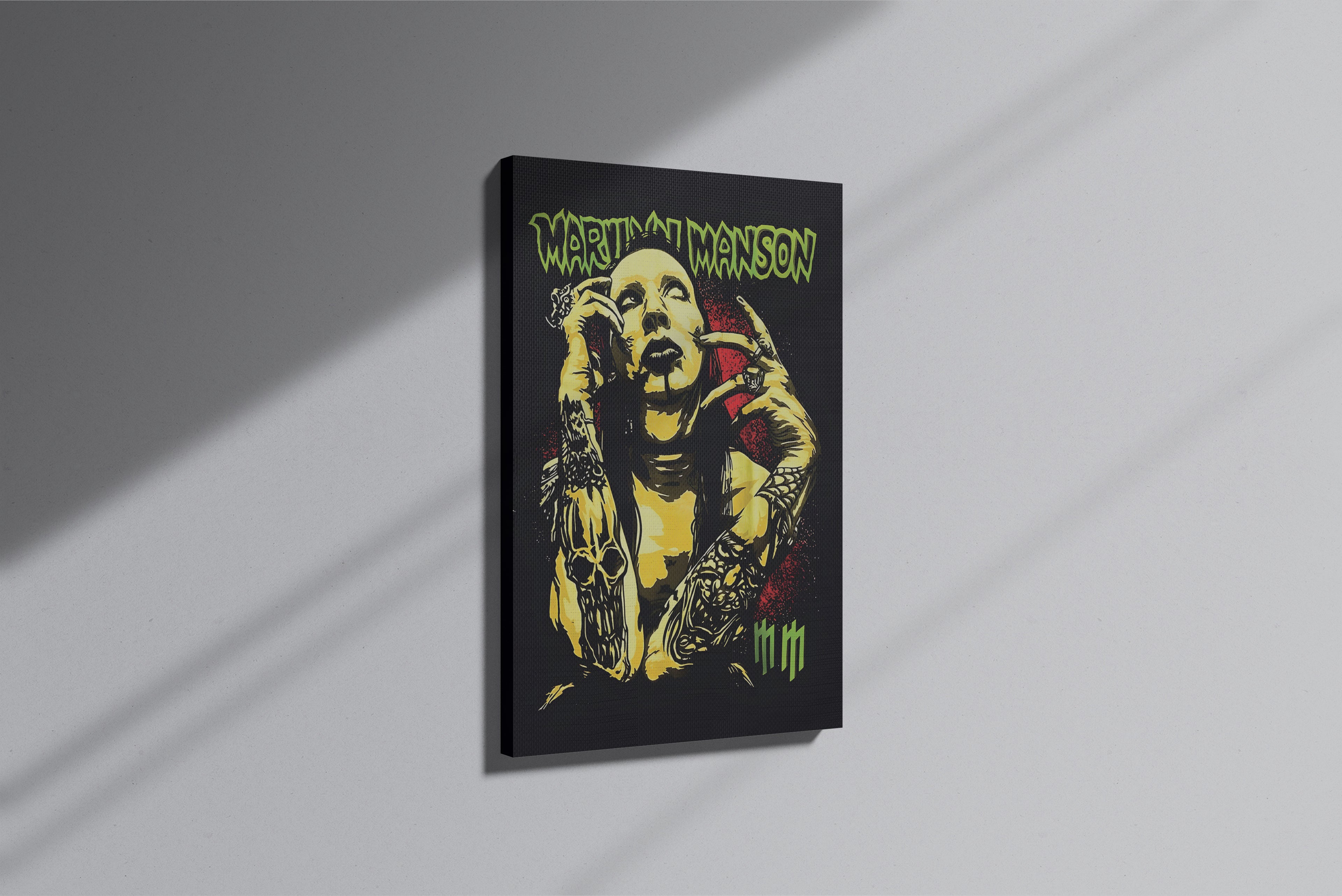 Marilyn Manson Themed Premium Canvas Painting