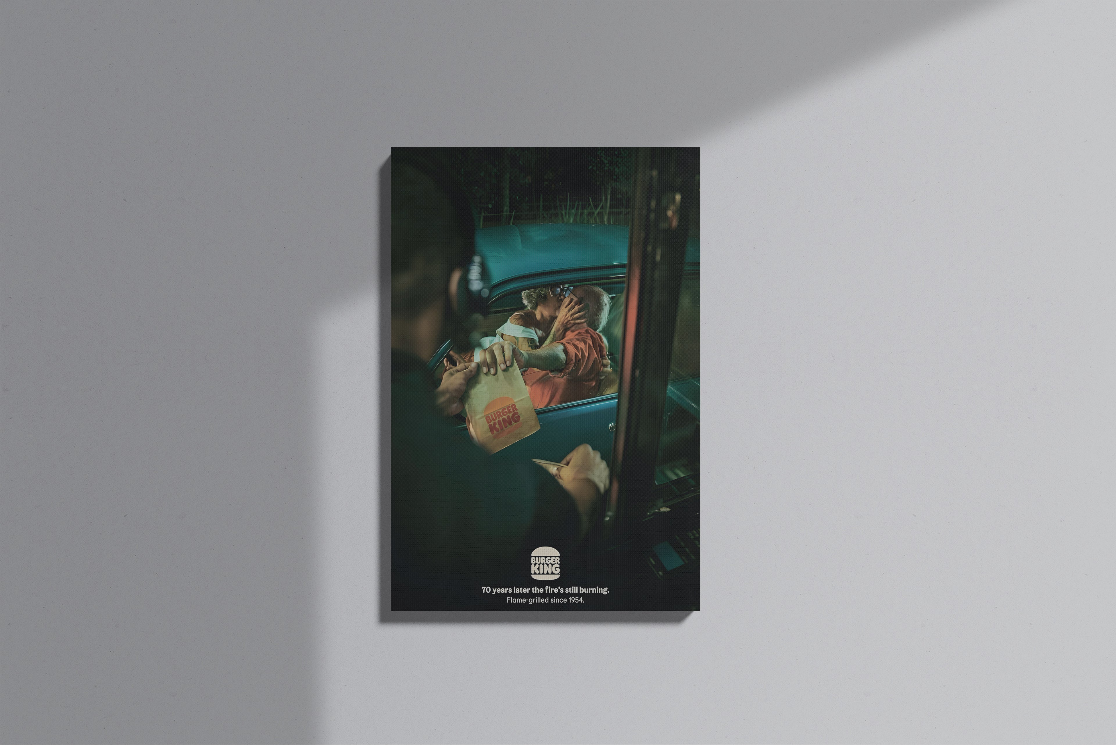 GeekCultcha Burger King Theme Premium Canvas Print