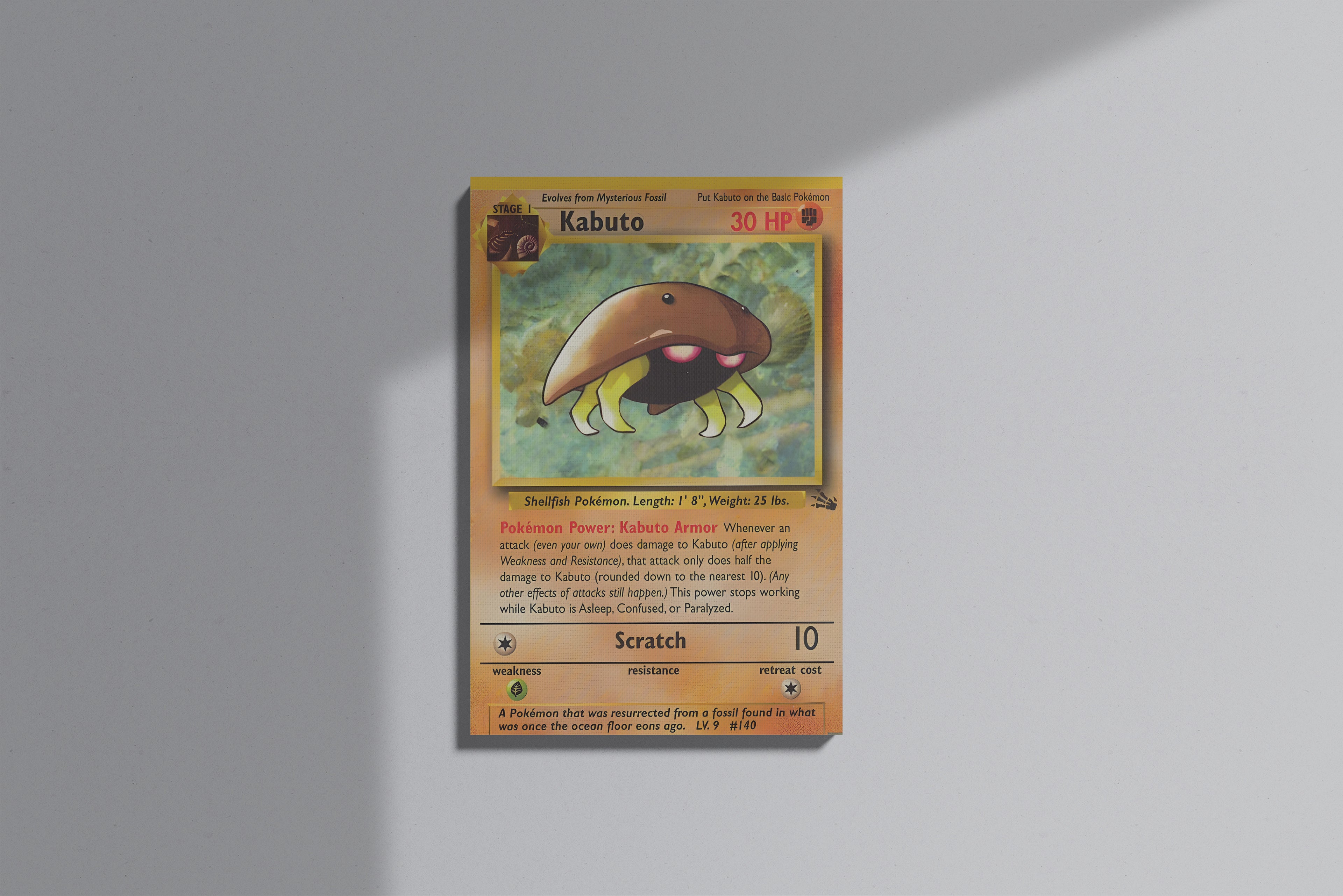 GeekCultcha Pokémon Kabuto Premium Canvas Print