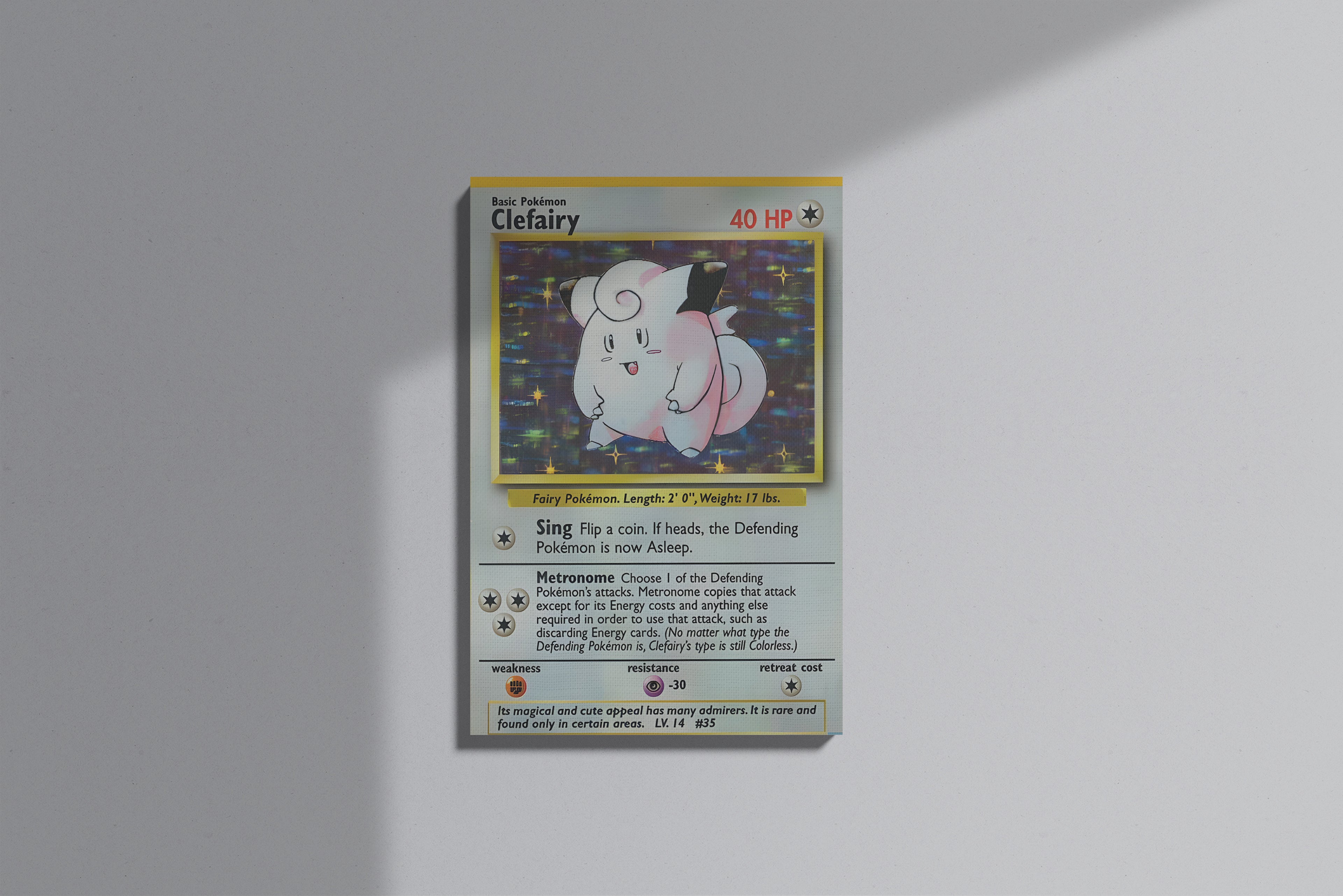 GeekCultcha Pokémon Clefairy Premium Canvas Print