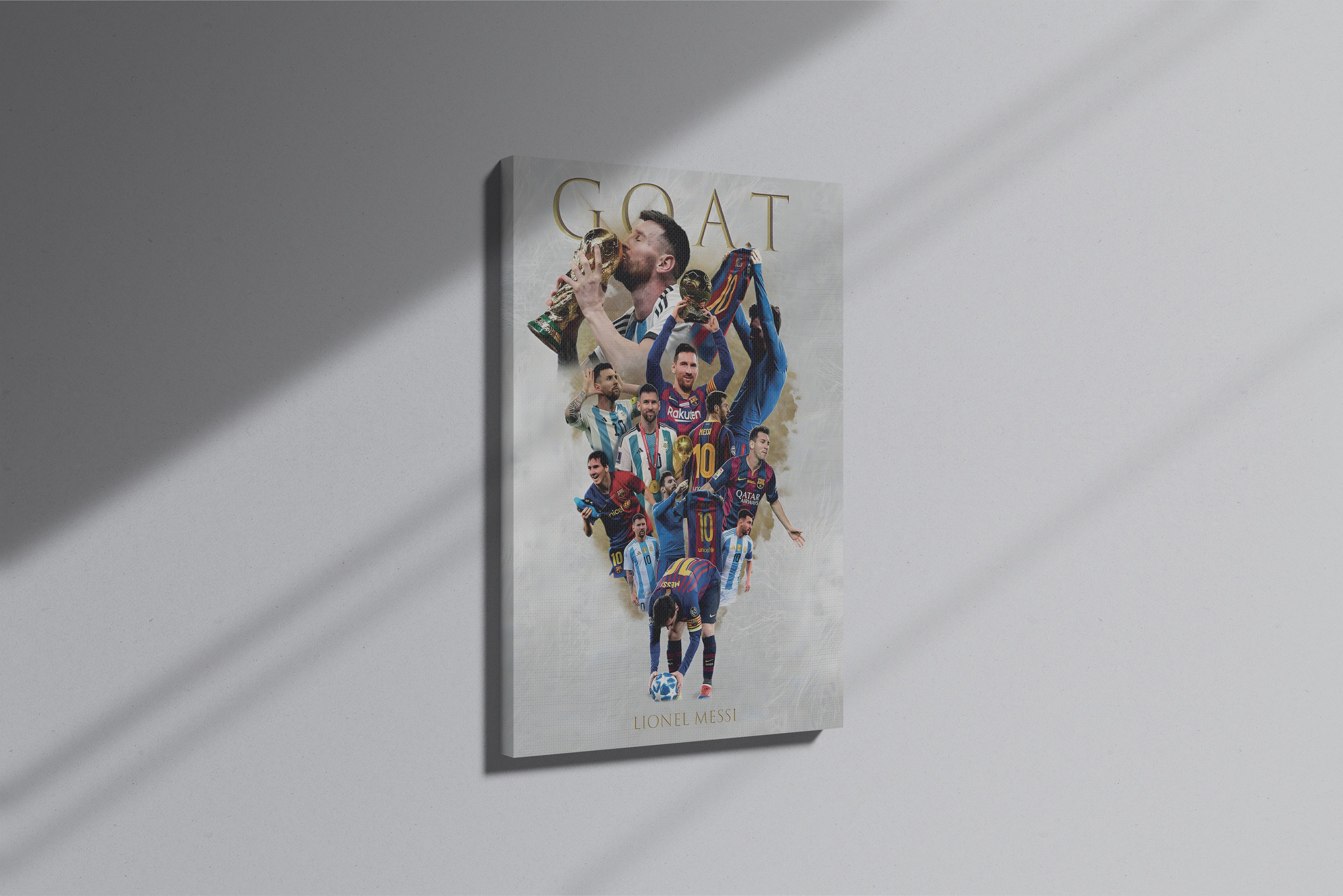 GeekCultcha Lionel Messi Football Legend Premium Canvas Painting