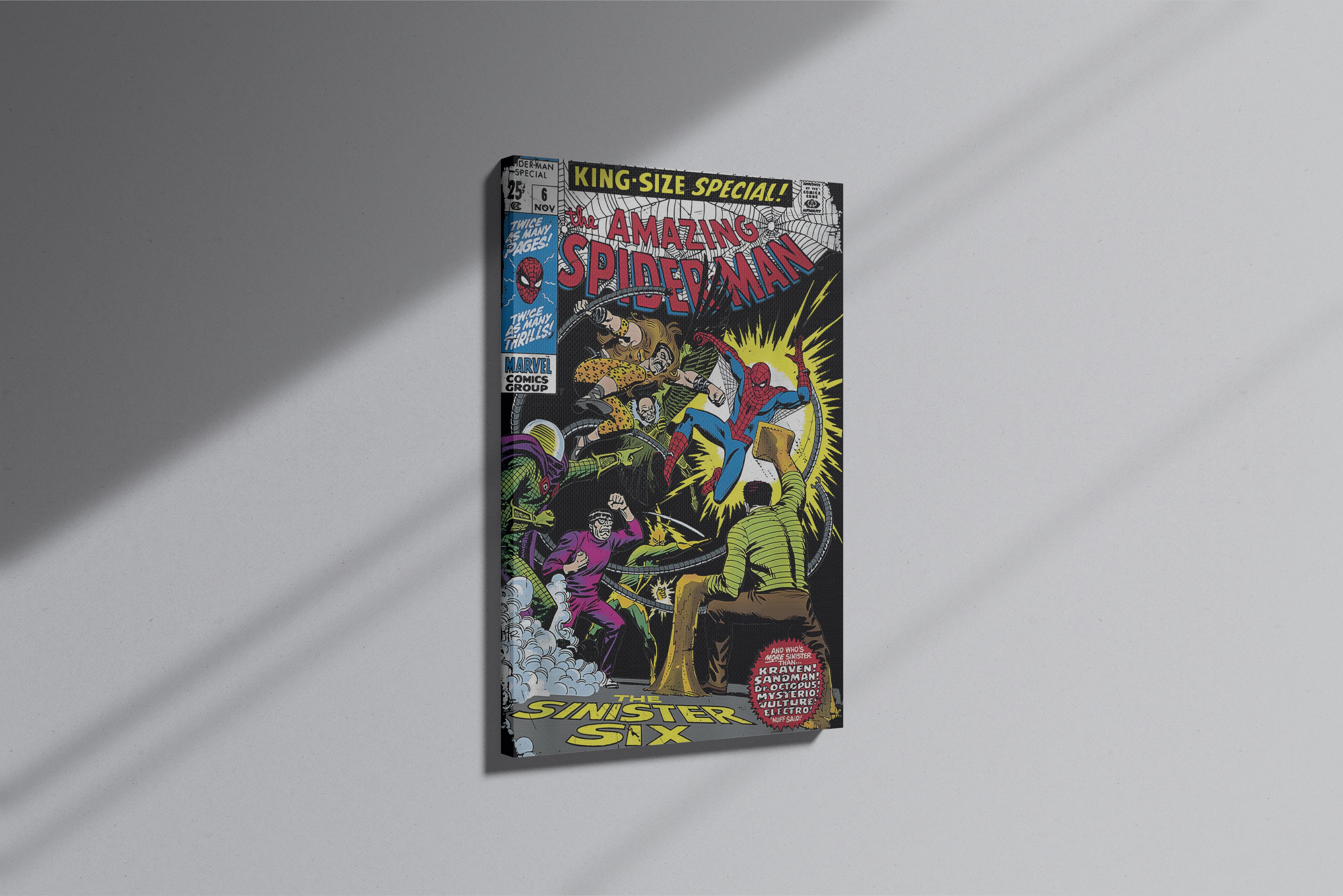 GeekCultcha Marvel Spider-Man Sinister Six Premium Canvas Print