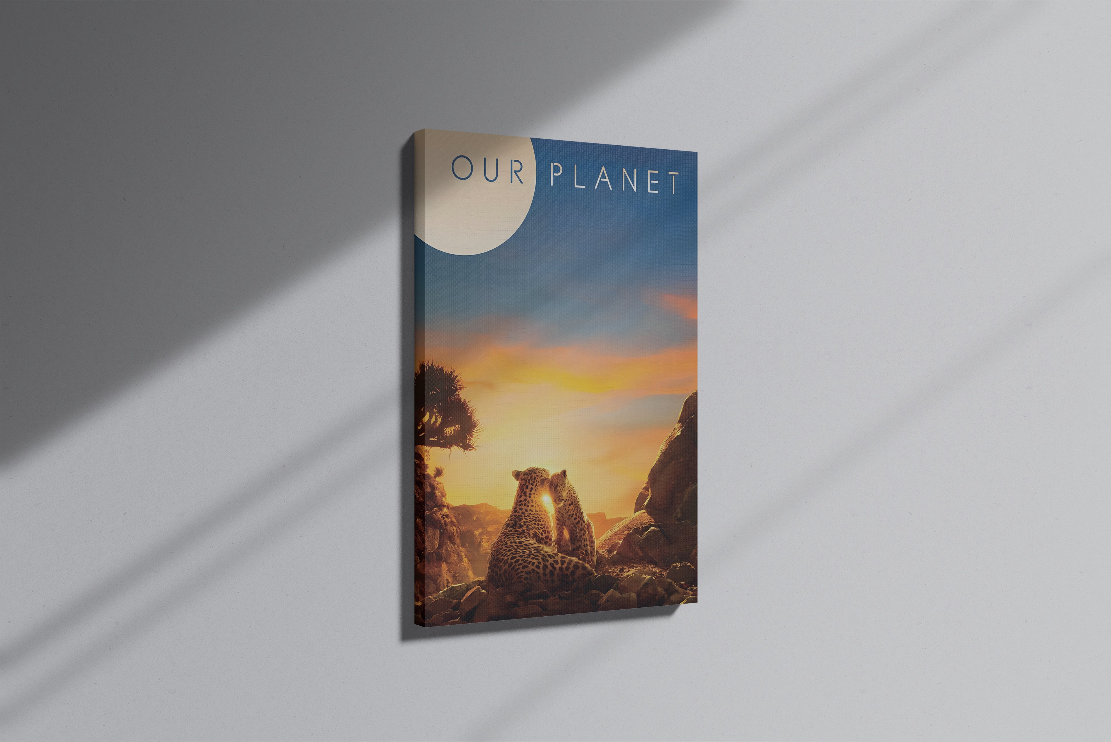 GeekCultcha Our Planet Documentary Themed Premium Canvas Painting